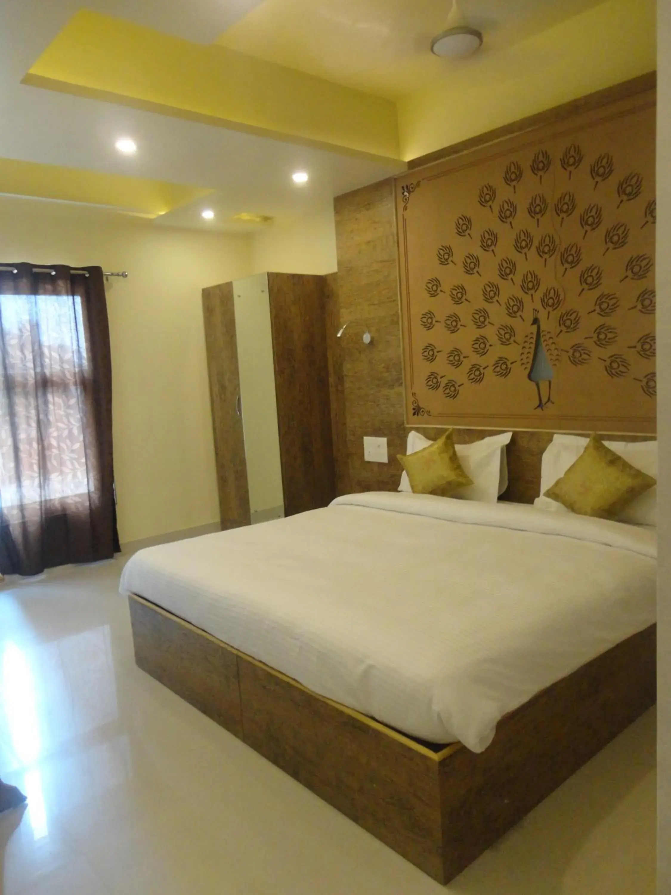 Bed in Hotel Banaras Haveli