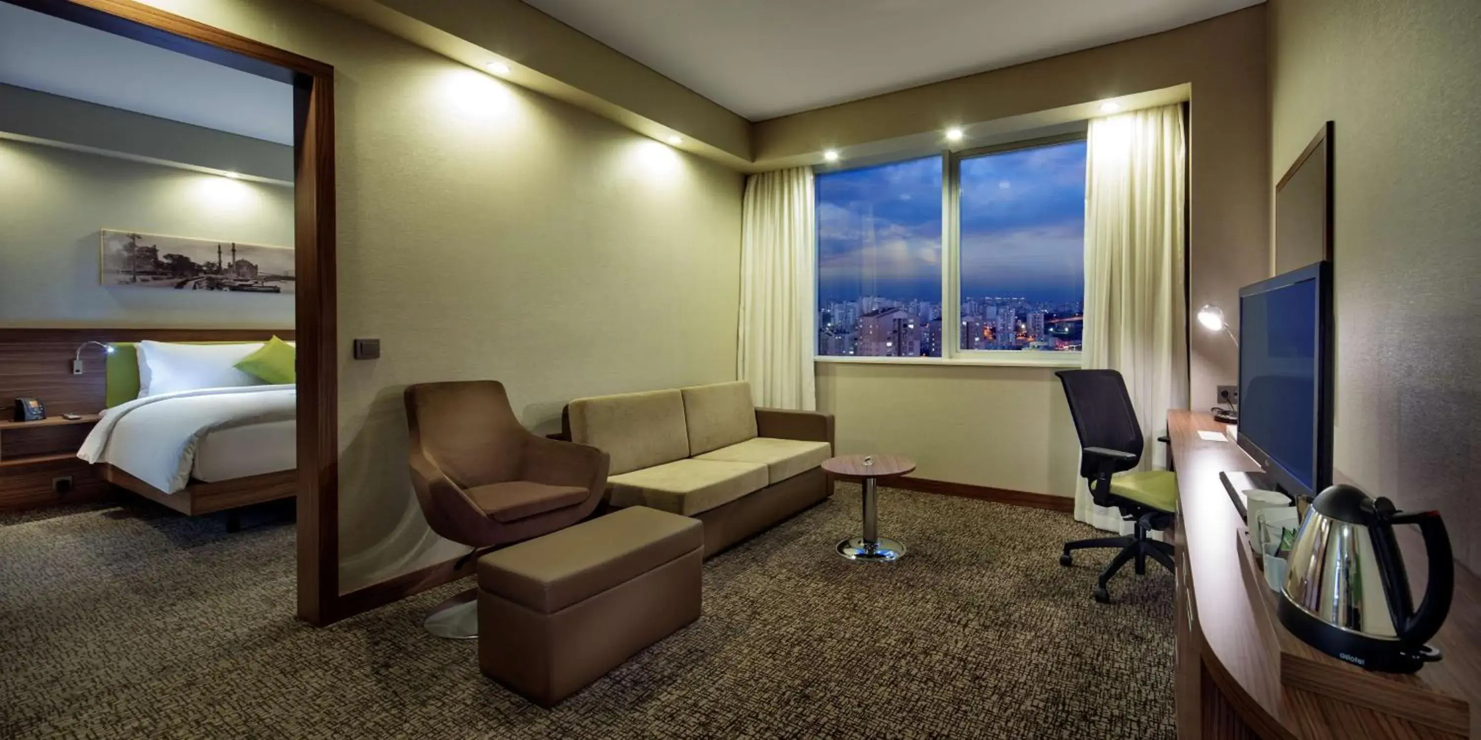 Bedroom, Seating Area in Hampton by Hilton Istanbul Kayasehir