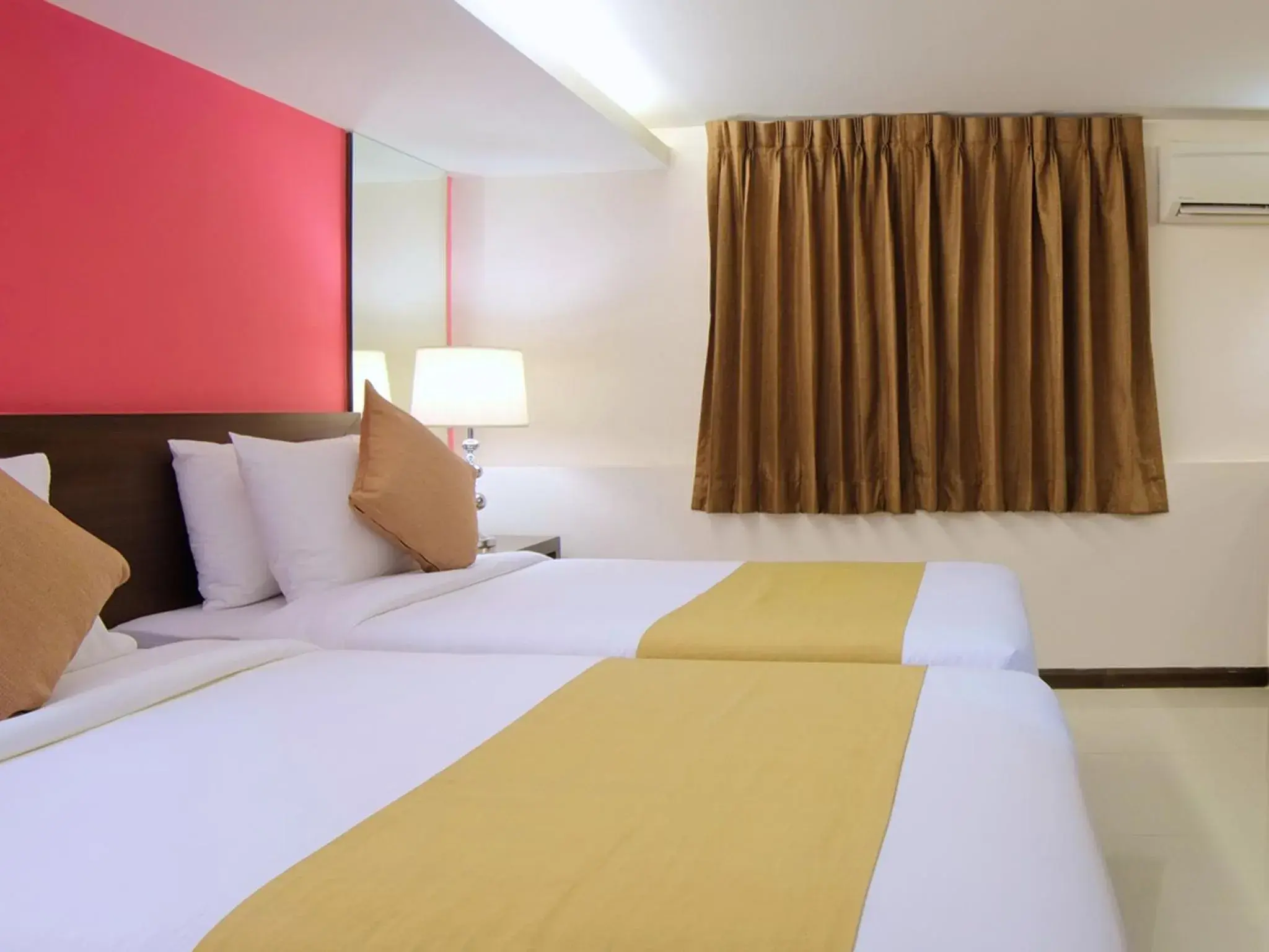 Bed in Grand Alpine Hotel
