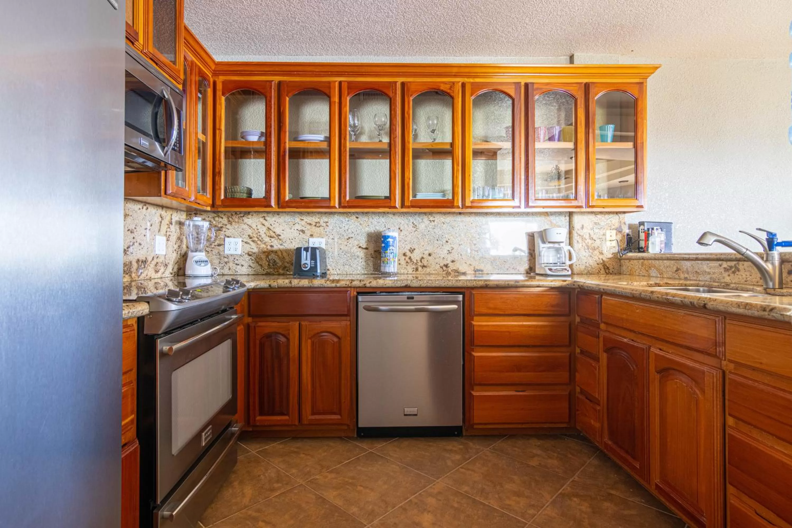 Kitchen or kitchenette in Lighthouse Beach Villas
