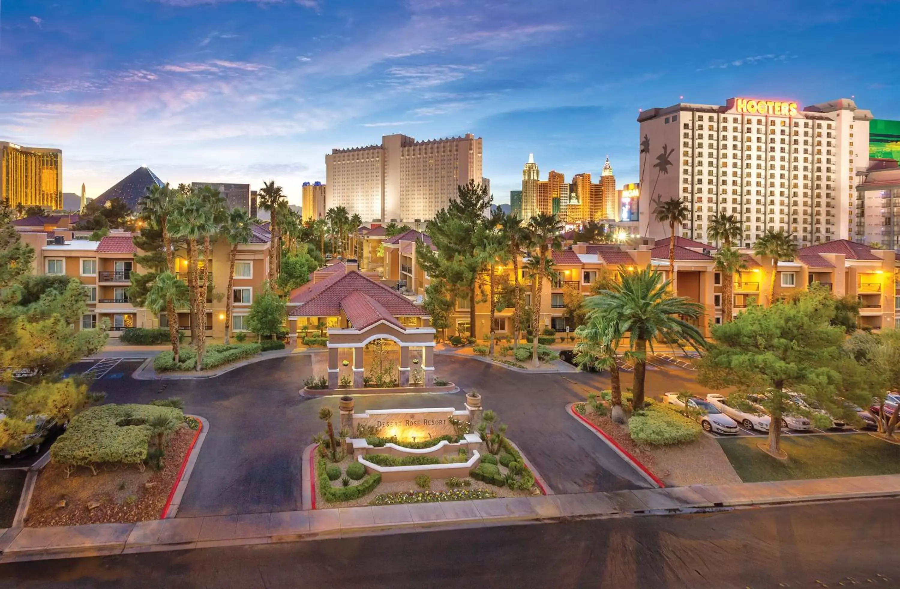 Facade/entrance in Desert Rose Resort