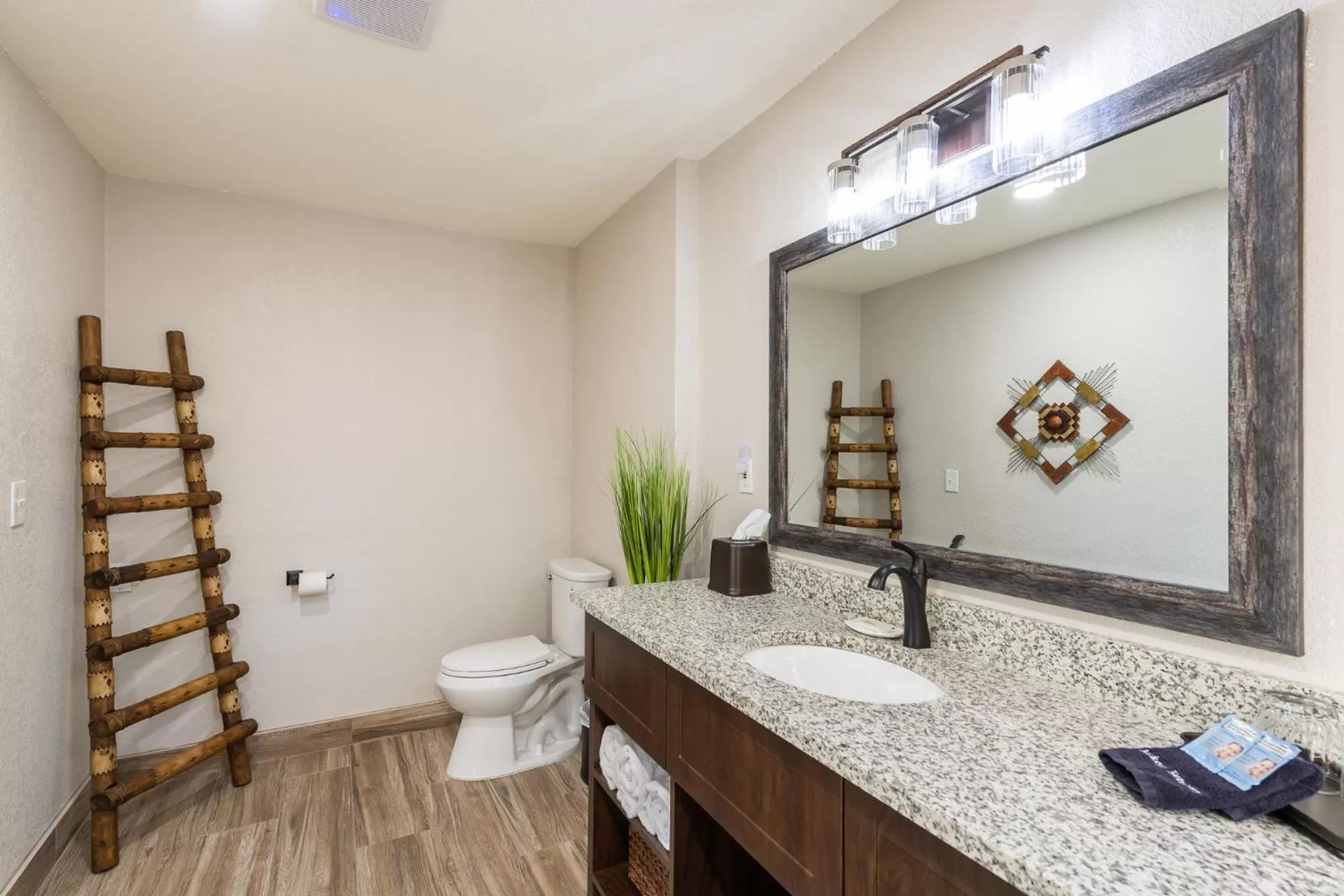 Bathroom in Whispering Creek Bed & Breakfast