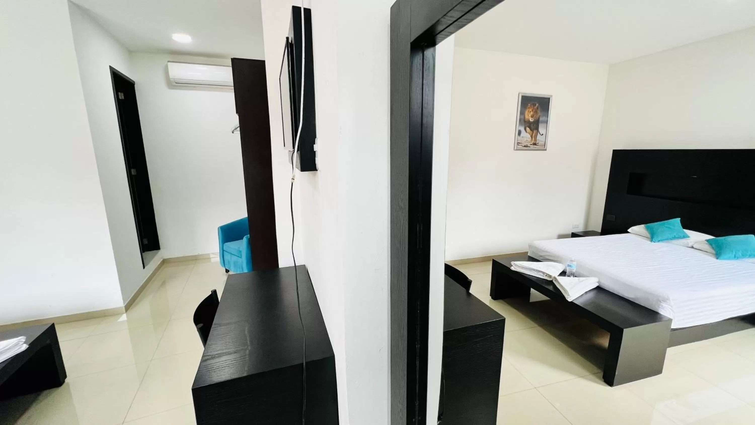 Bed in Hotel Villa Pralaya