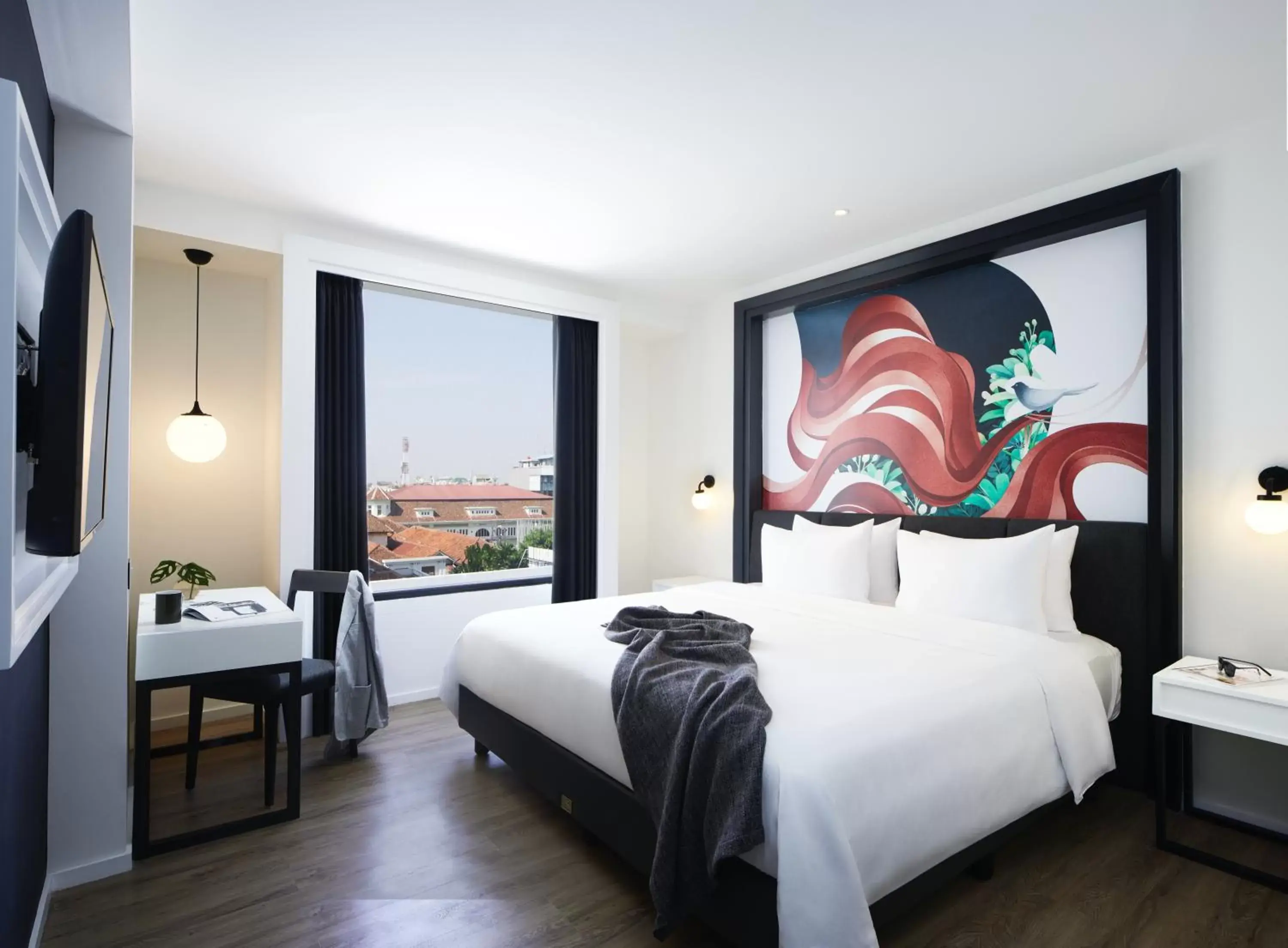 Photo of the whole room, Bed in de Braga, ARTOTEL Curated