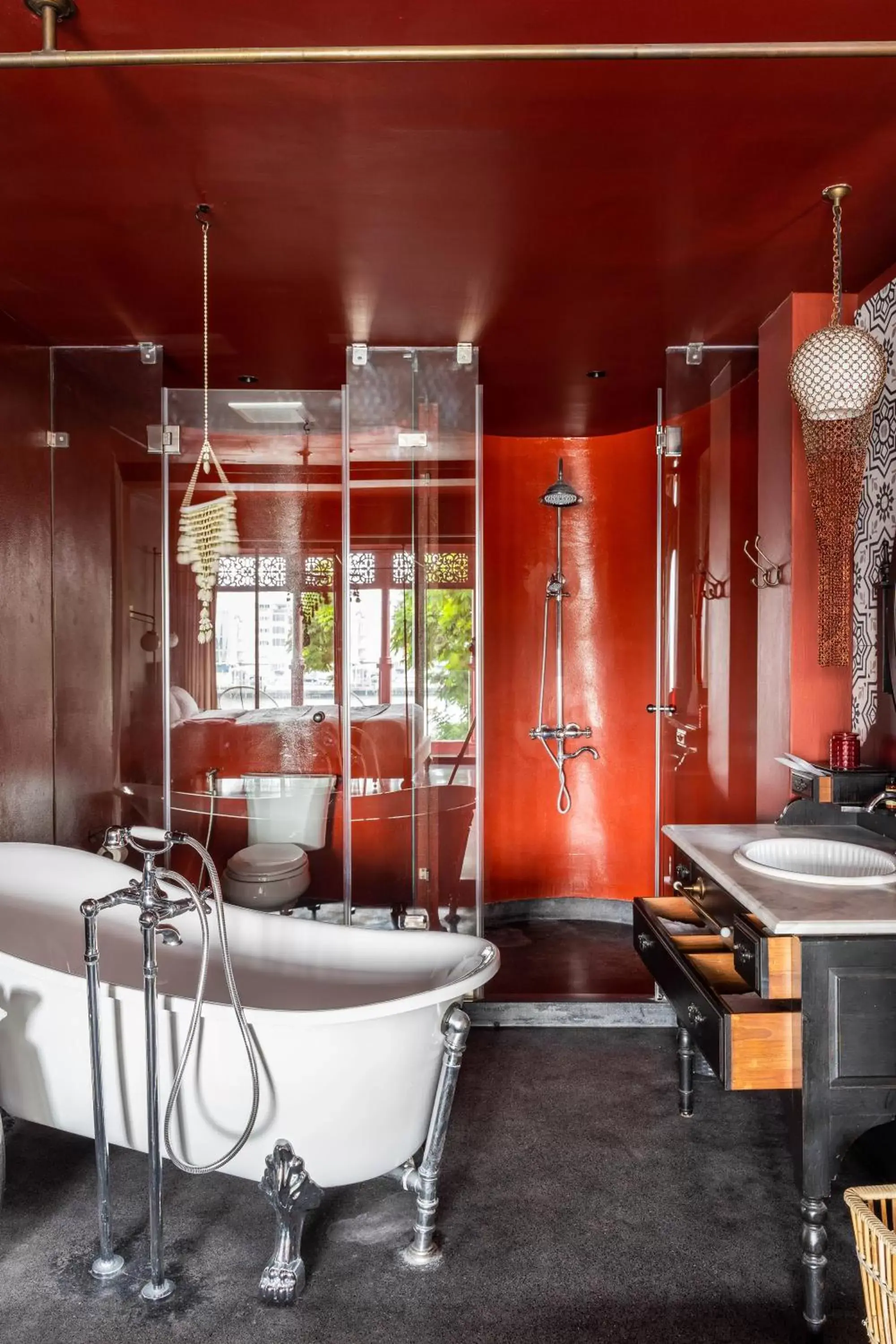 Bathroom in Amdaeng Bangkok Riverside Hotel - SHA Plus Certified