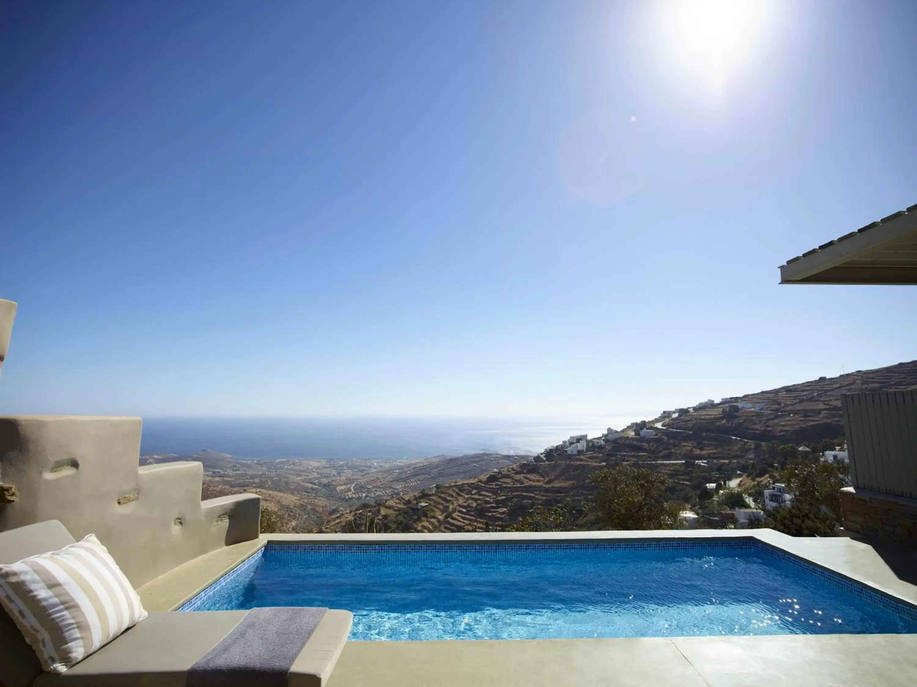 Balcony/Terrace, Swimming Pool in Aeolis Tinos Suites