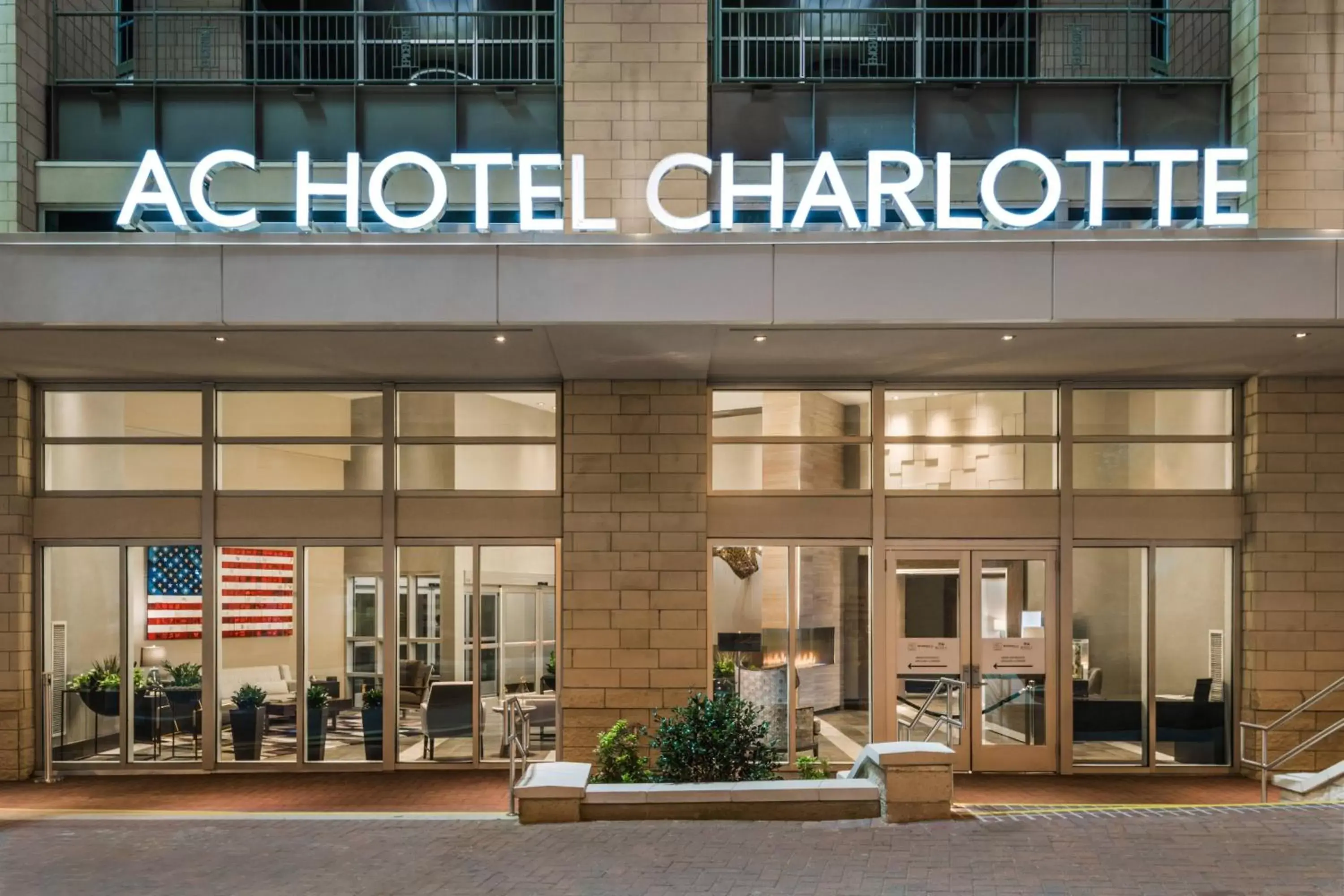 Property building, Property Logo/Sign in AC Hotel by Marriott Charlotte City Center