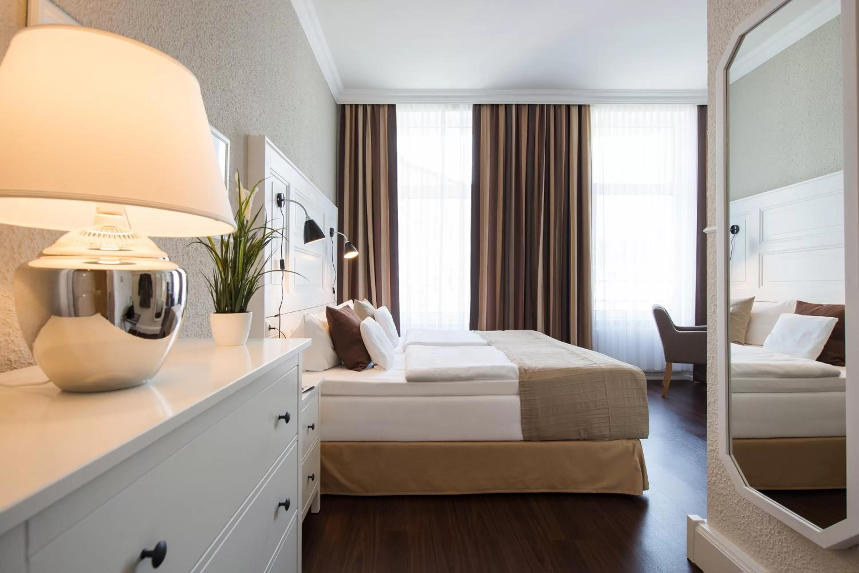 Bed in Hotel Stralsund