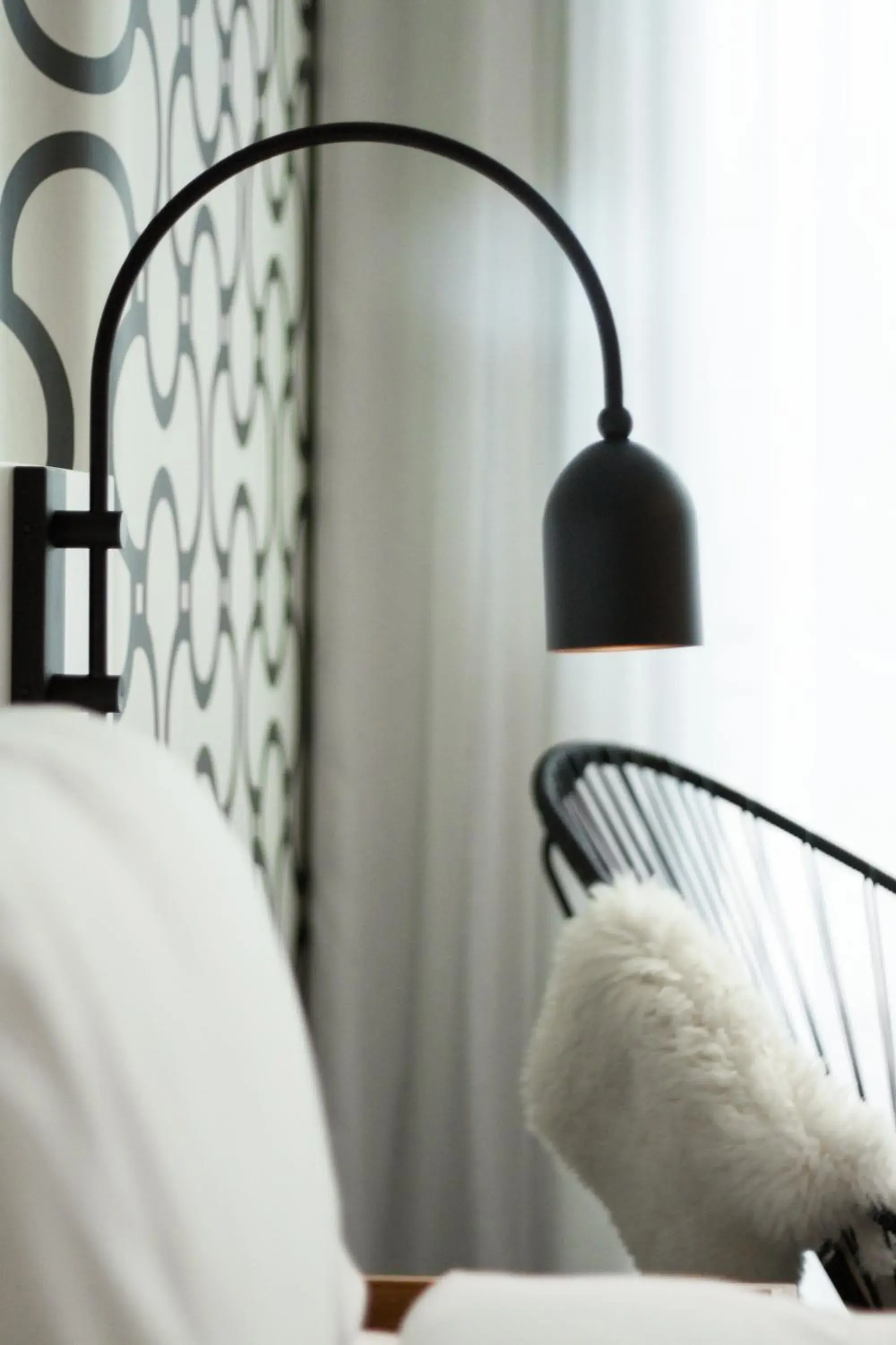 Decorative detail, Bed in CasaSur Palermo Hotel