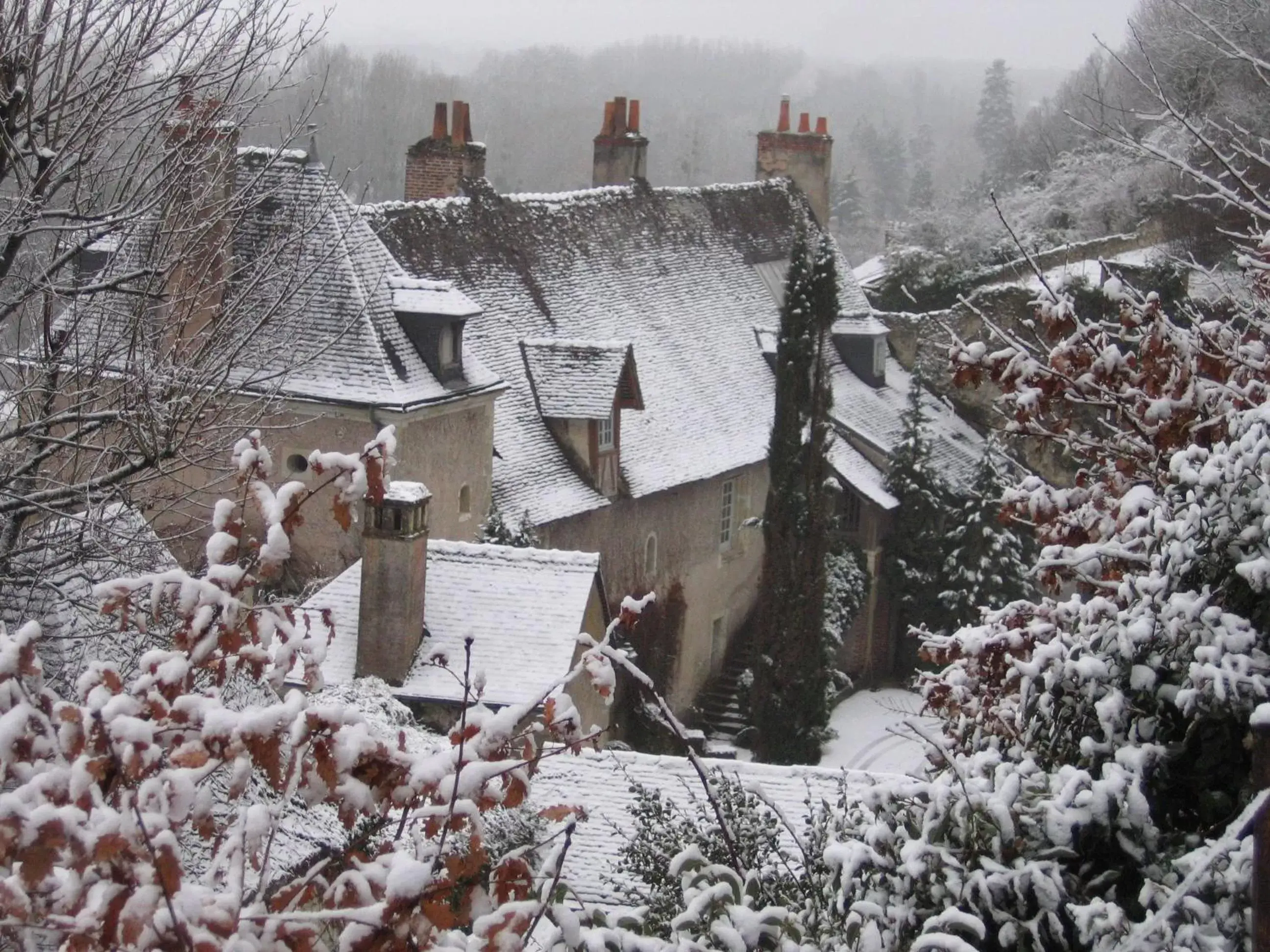 Winter in Château de Nazelles Amboise