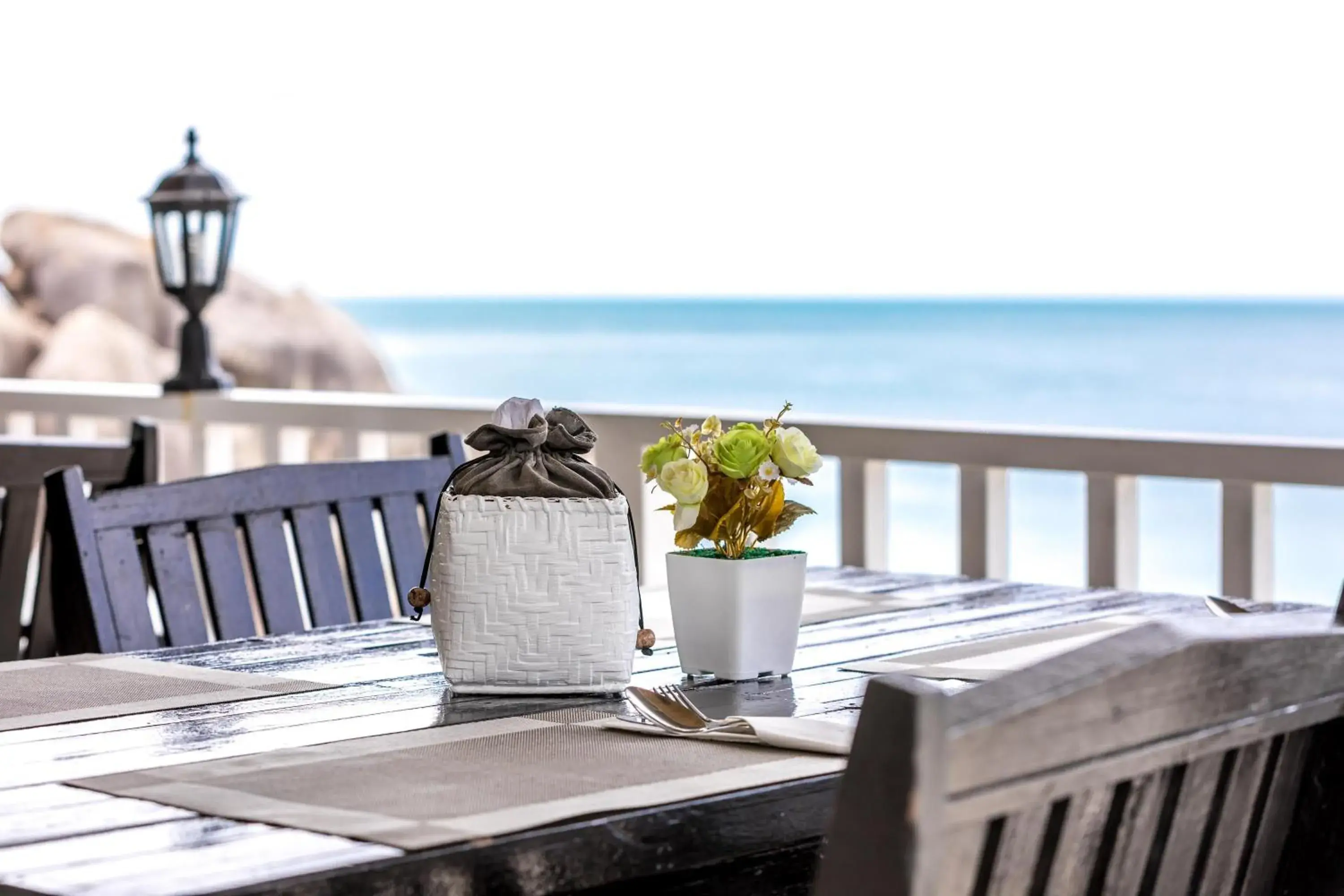 Balcony/Terrace, Restaurant/Places to Eat in Crystal Bay Beach Resort