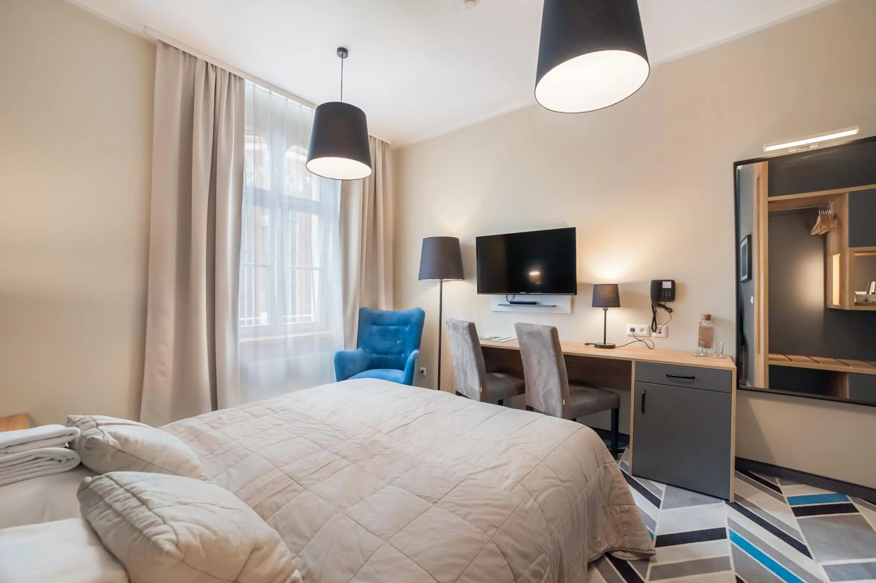 Bed in Hotel Traffic Wrocław Stare Miasto