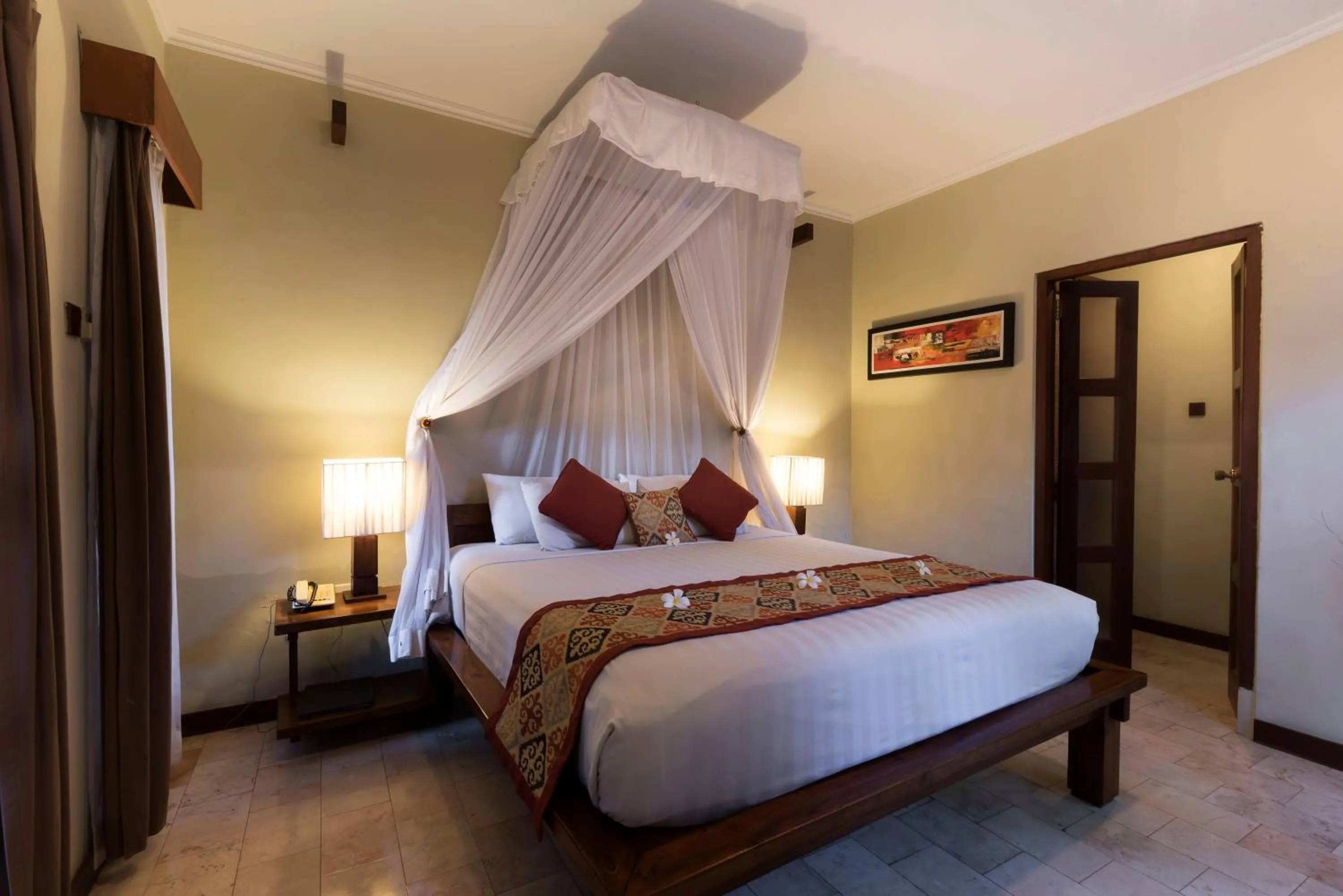 Bedroom, Bed in Villa Puri Ayu