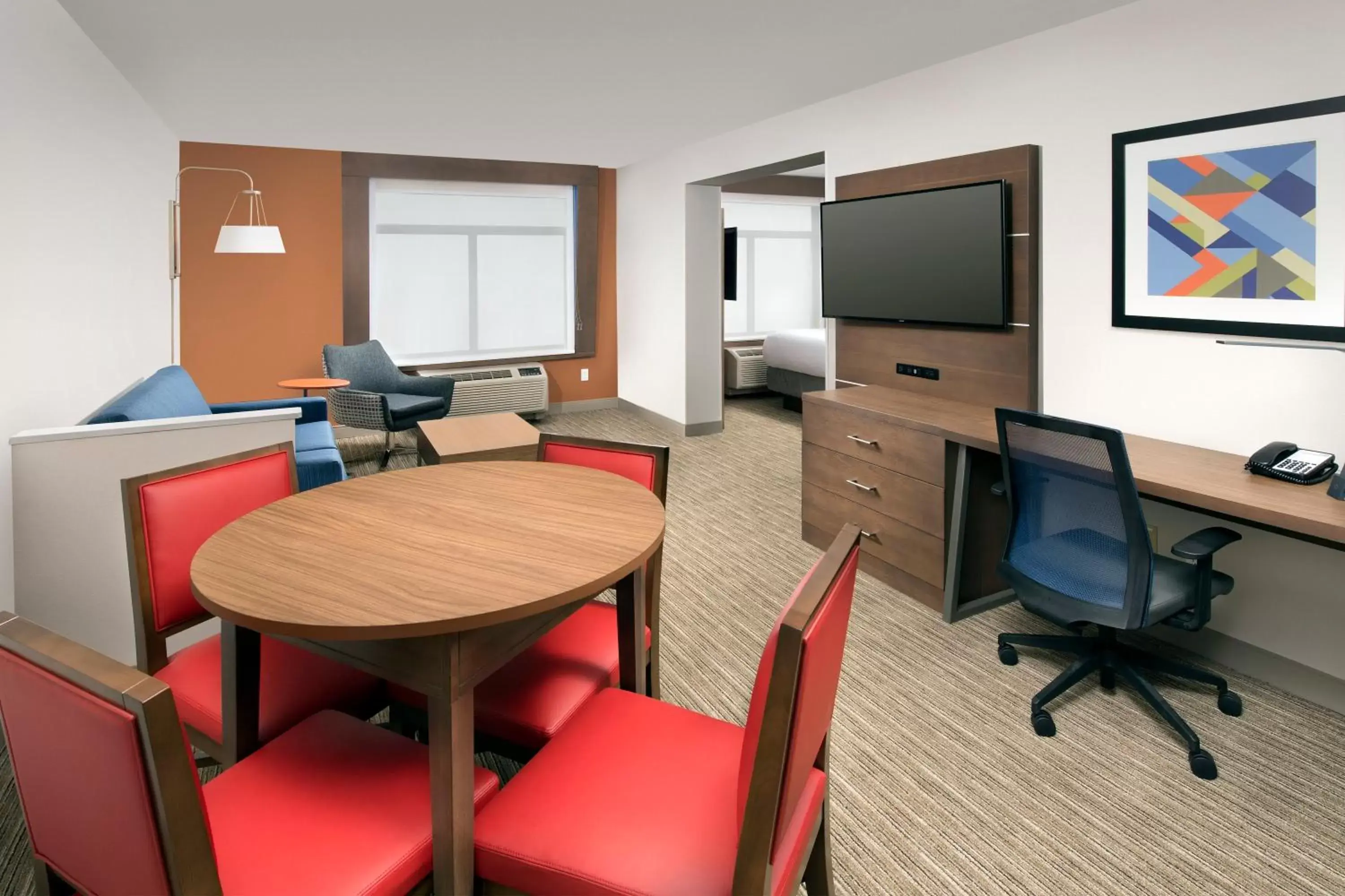 Photo of the whole room, TV/Entertainment Center in Holiday Inn Express & Suites Baltimore - BWI Airport North, an IHG Hotel