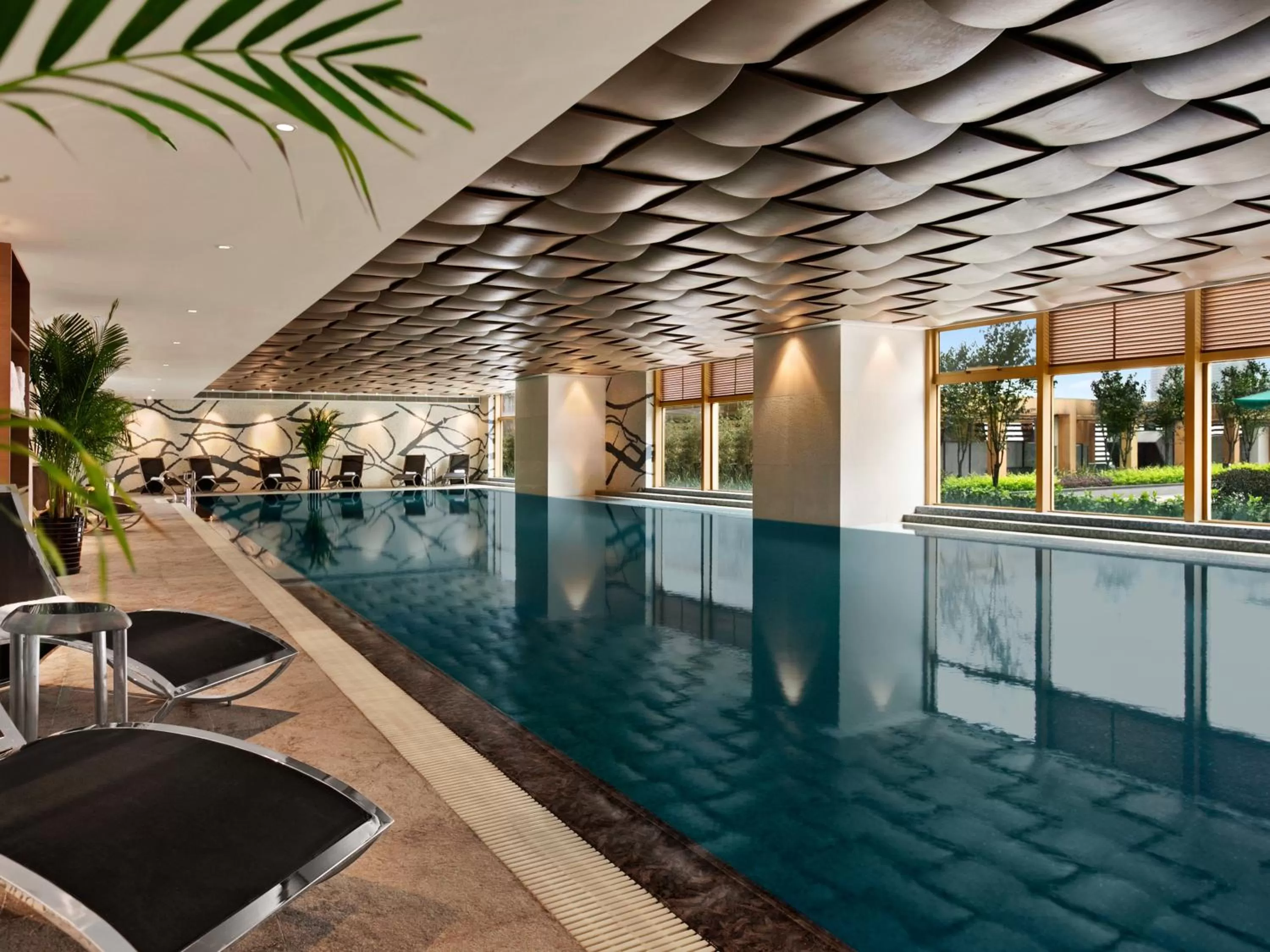 Swimming pool in Kempinski Hotel Chongqing - Complimentary 500ml Home-Brewed beer voucher upon check-in