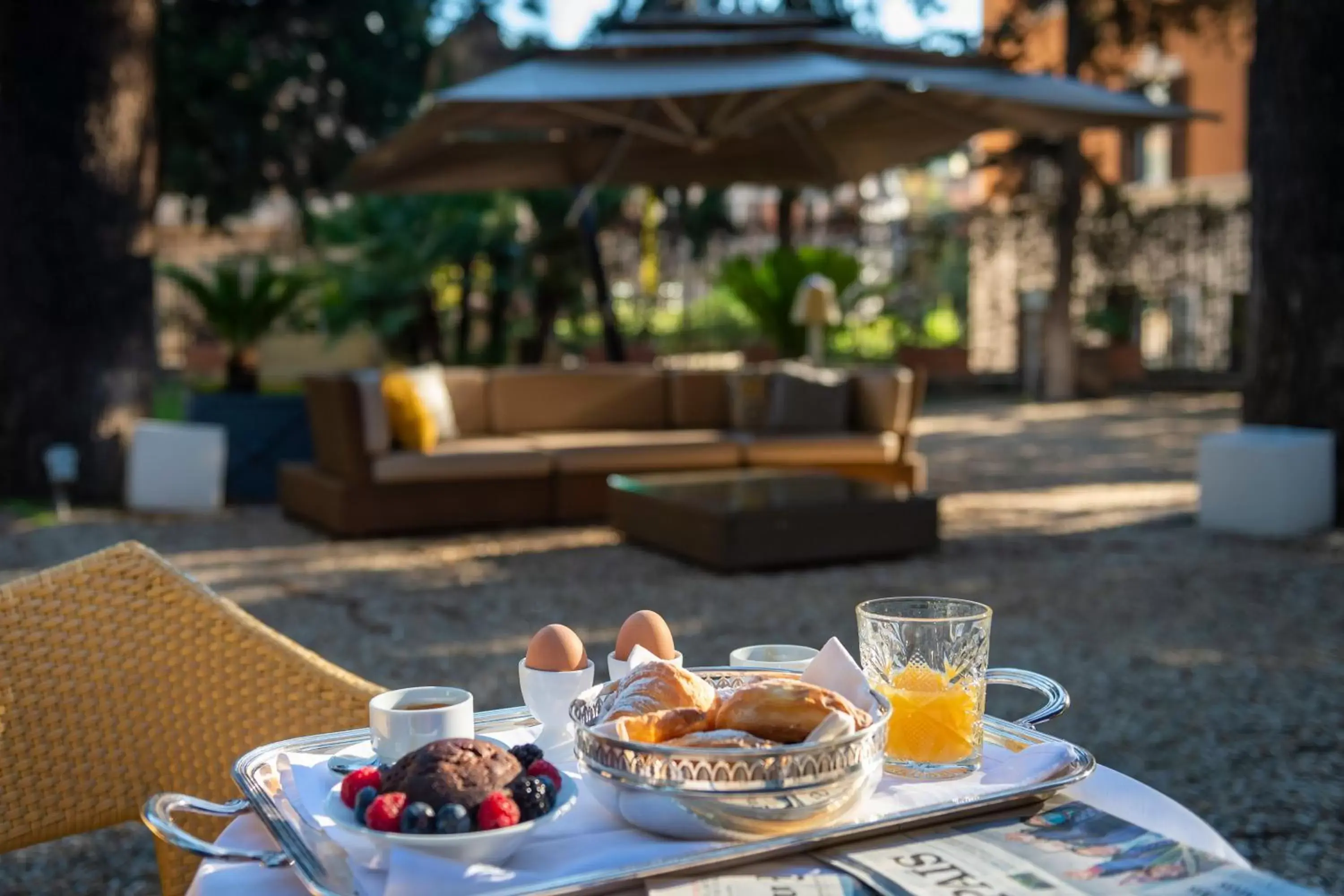 Food and drinks in Hotel Principe Torlonia