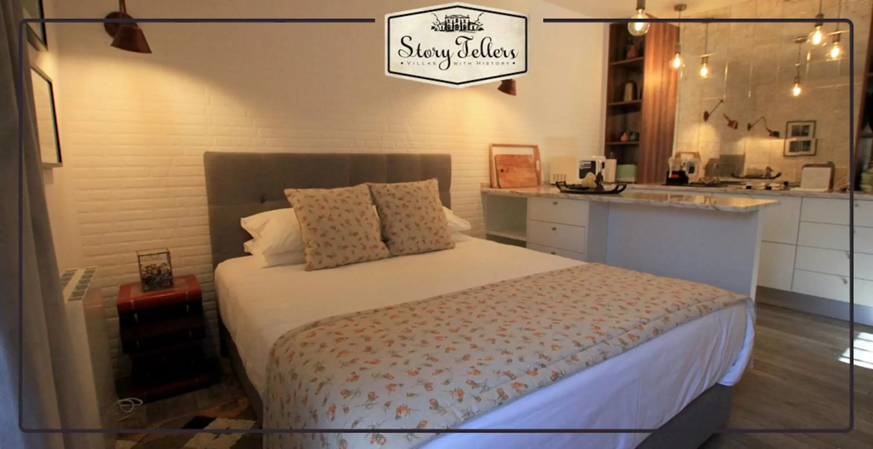 Bed in Storytellers Villas