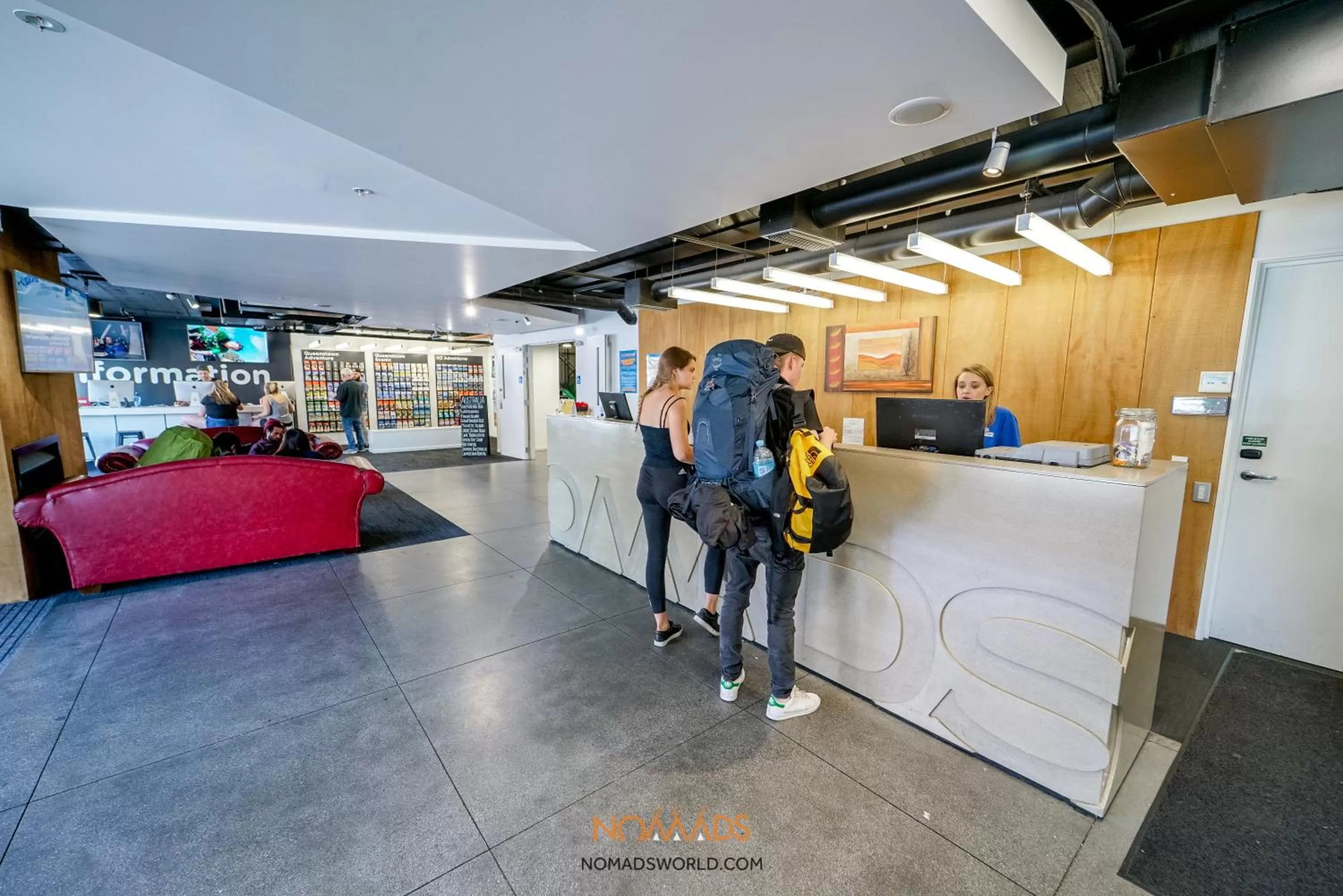 Lobby or reception in Nomads Queenstown Hostel