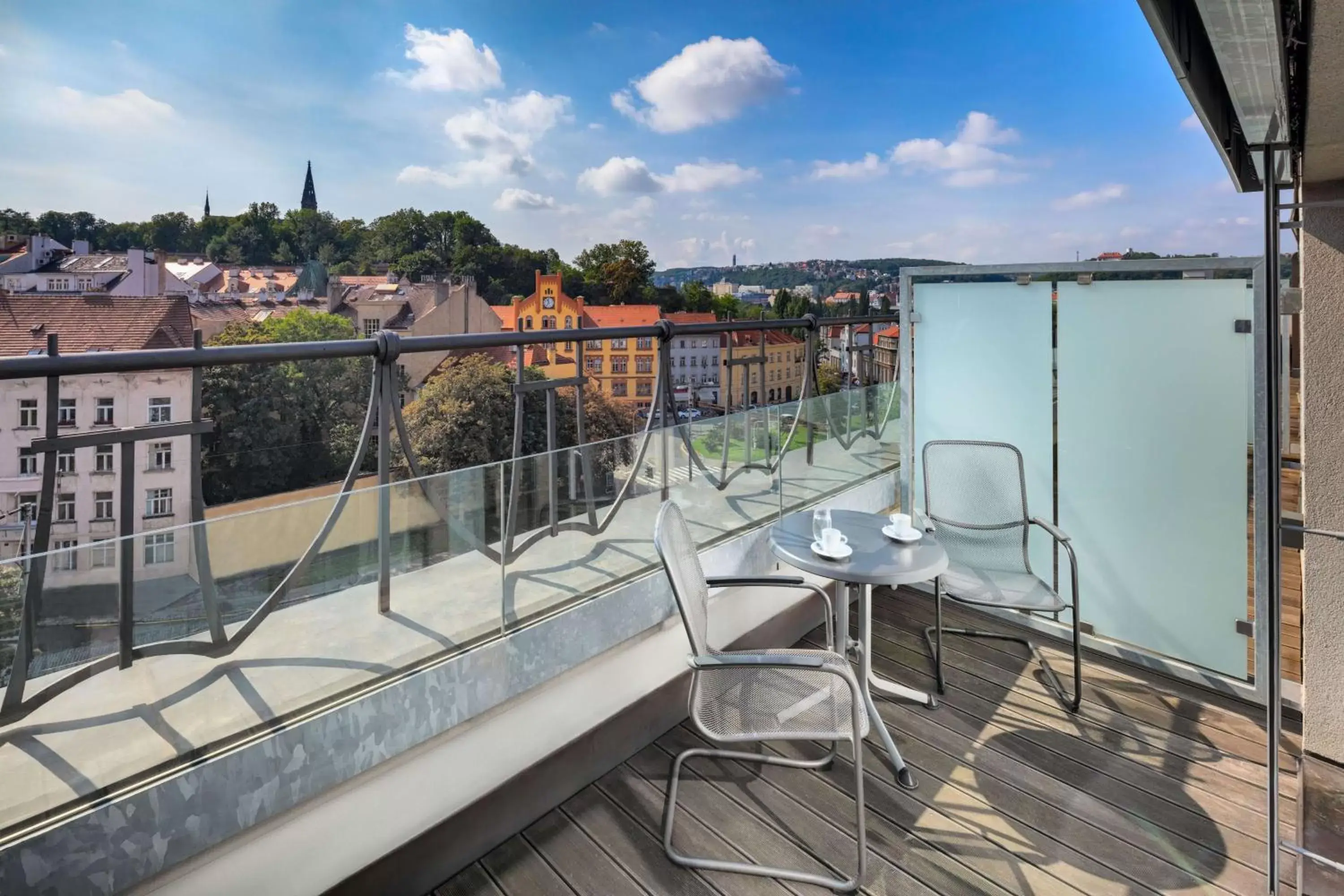 View (from property/room), Balcony/Terrace in Hermitage Hotel Prague