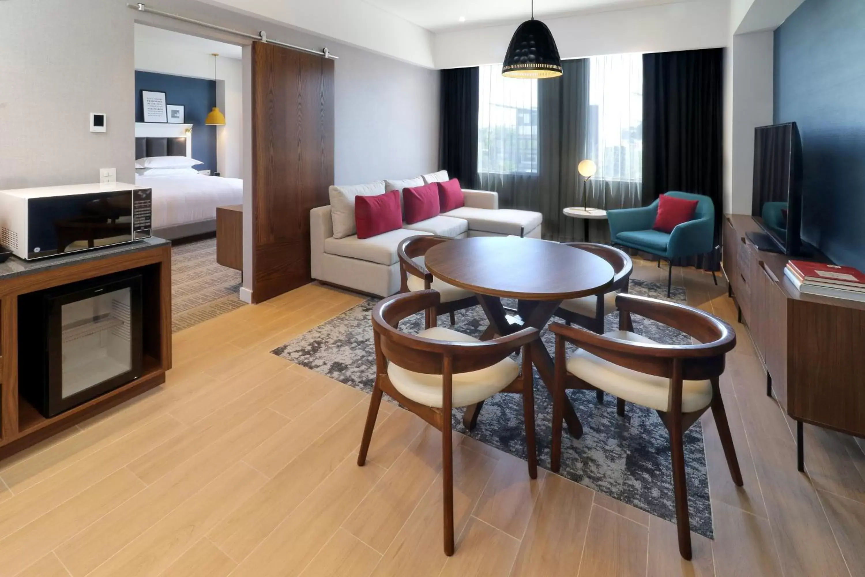 Living room, Dining Area in Culiacan Marriott Hotel