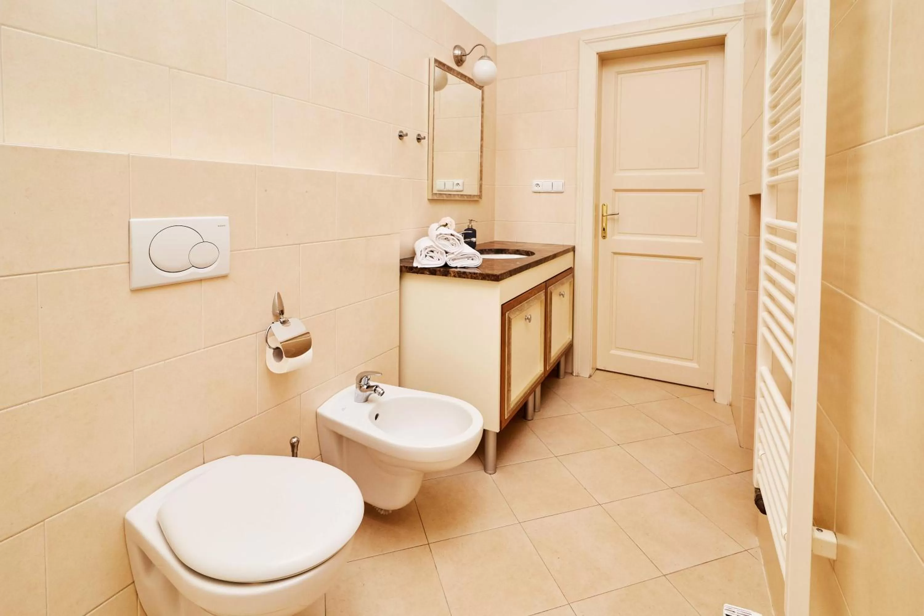 Bathroom in Three Golden Crowns Apartments