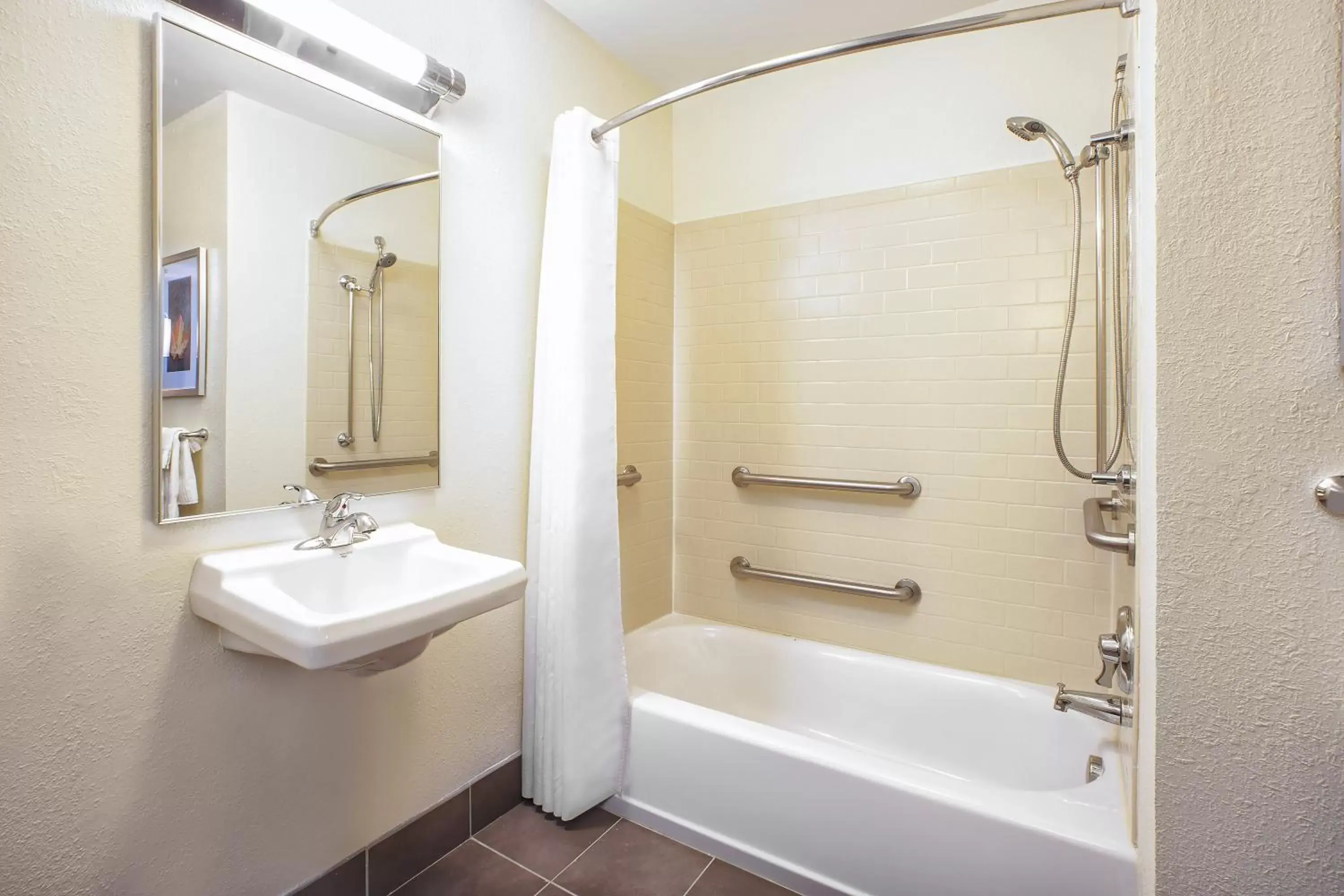 Photo of the whole room, Bathroom in Candlewood Suites Indianapolis Northeast, an IHG Hotel