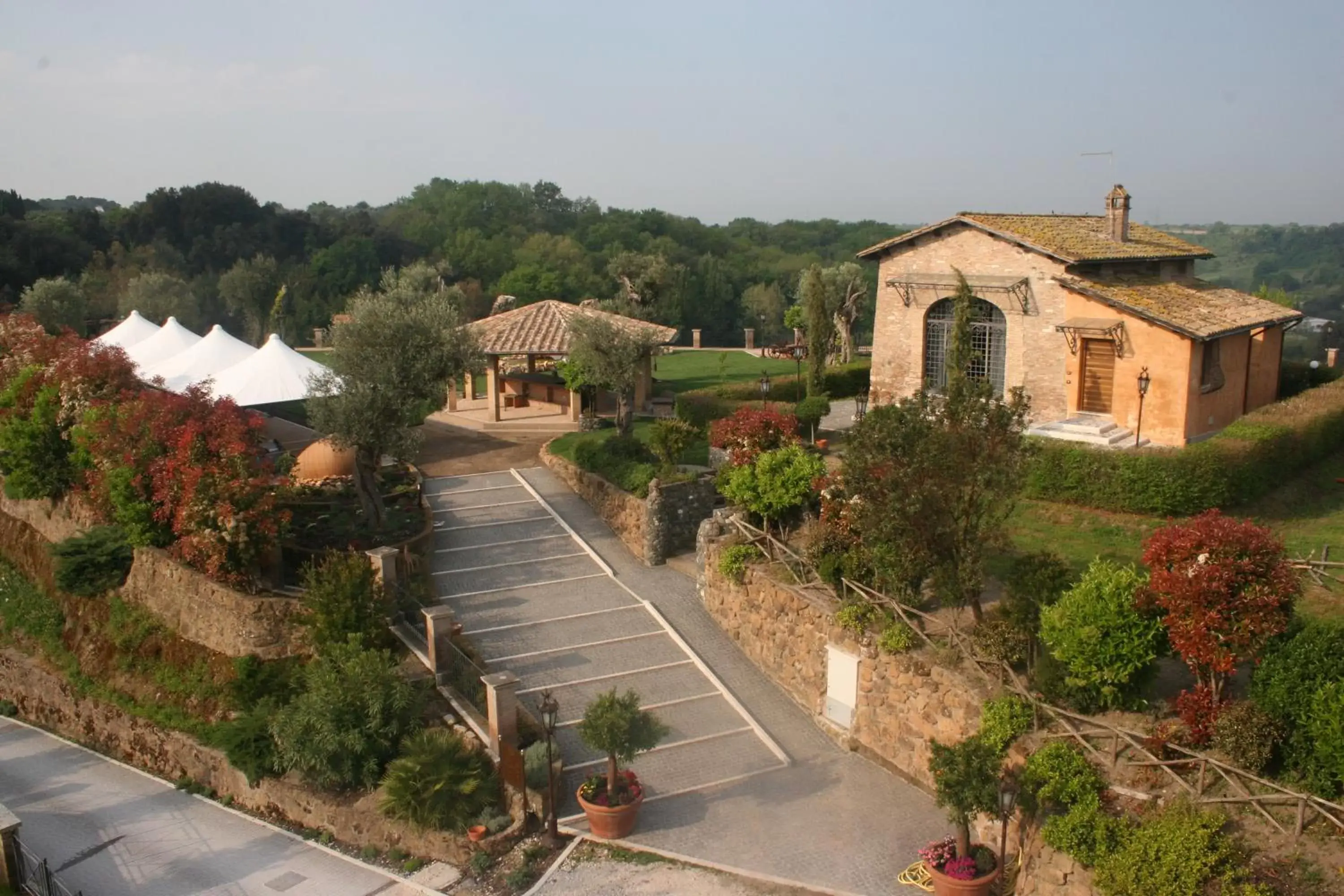 Bird's eye view in Relais Castrum Boccea