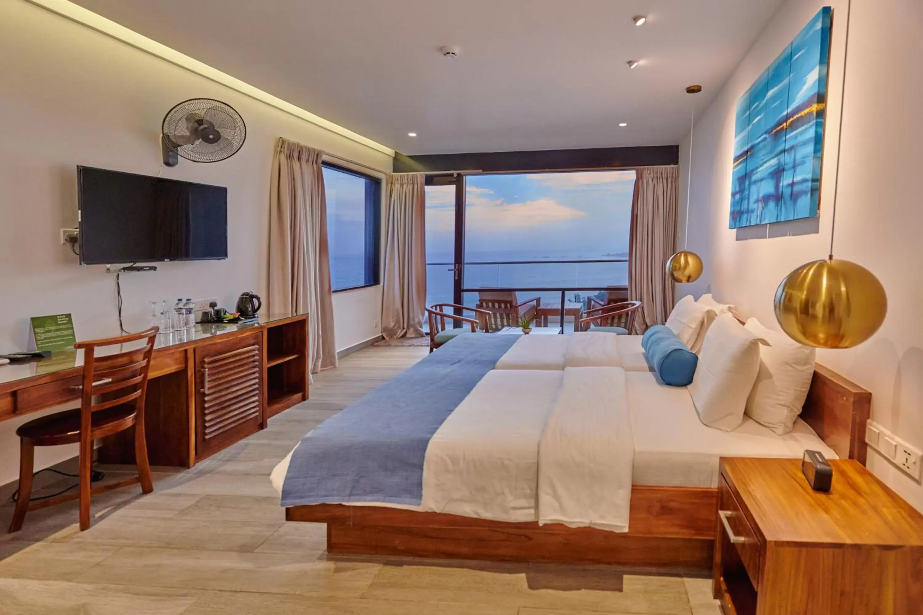 View (from property/room), Bed in Agnus Unawatuna View (from property/room), Bed in Agnus Unawatuna