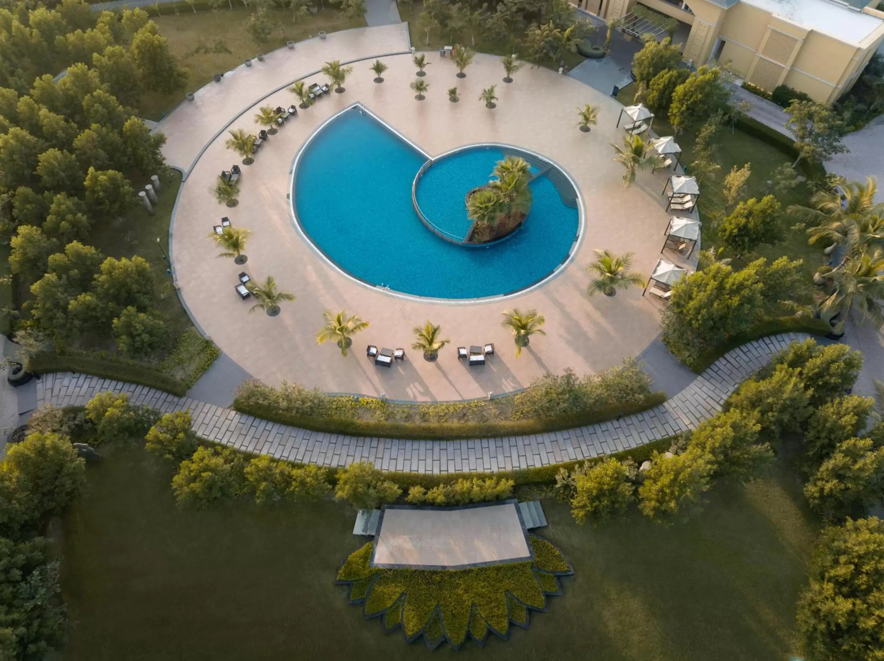 Swimming pool, Bird's-eye View in Hawthorn Suites by Wyndham Dwarka
