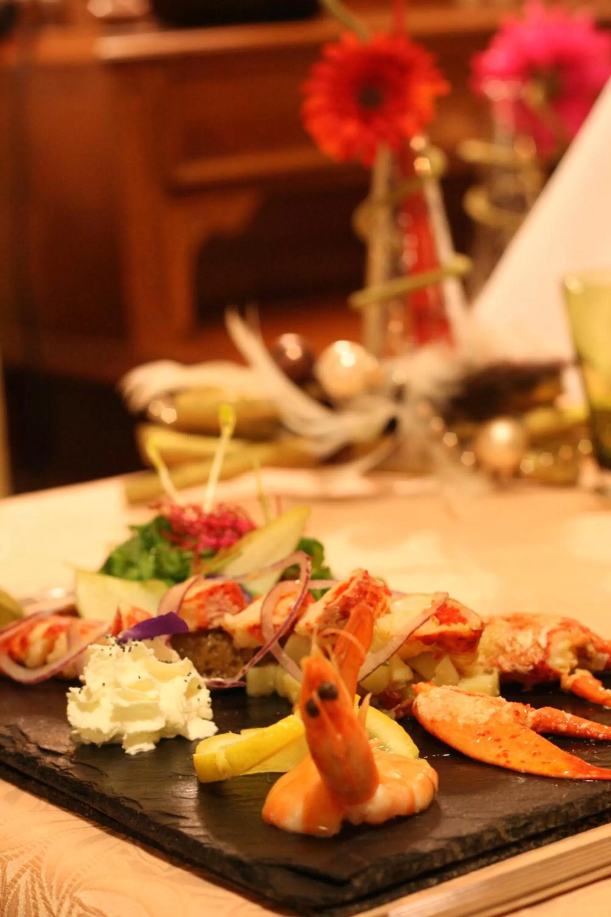 Food close-up in Hôtel Aster Restaurant Aux Arcades