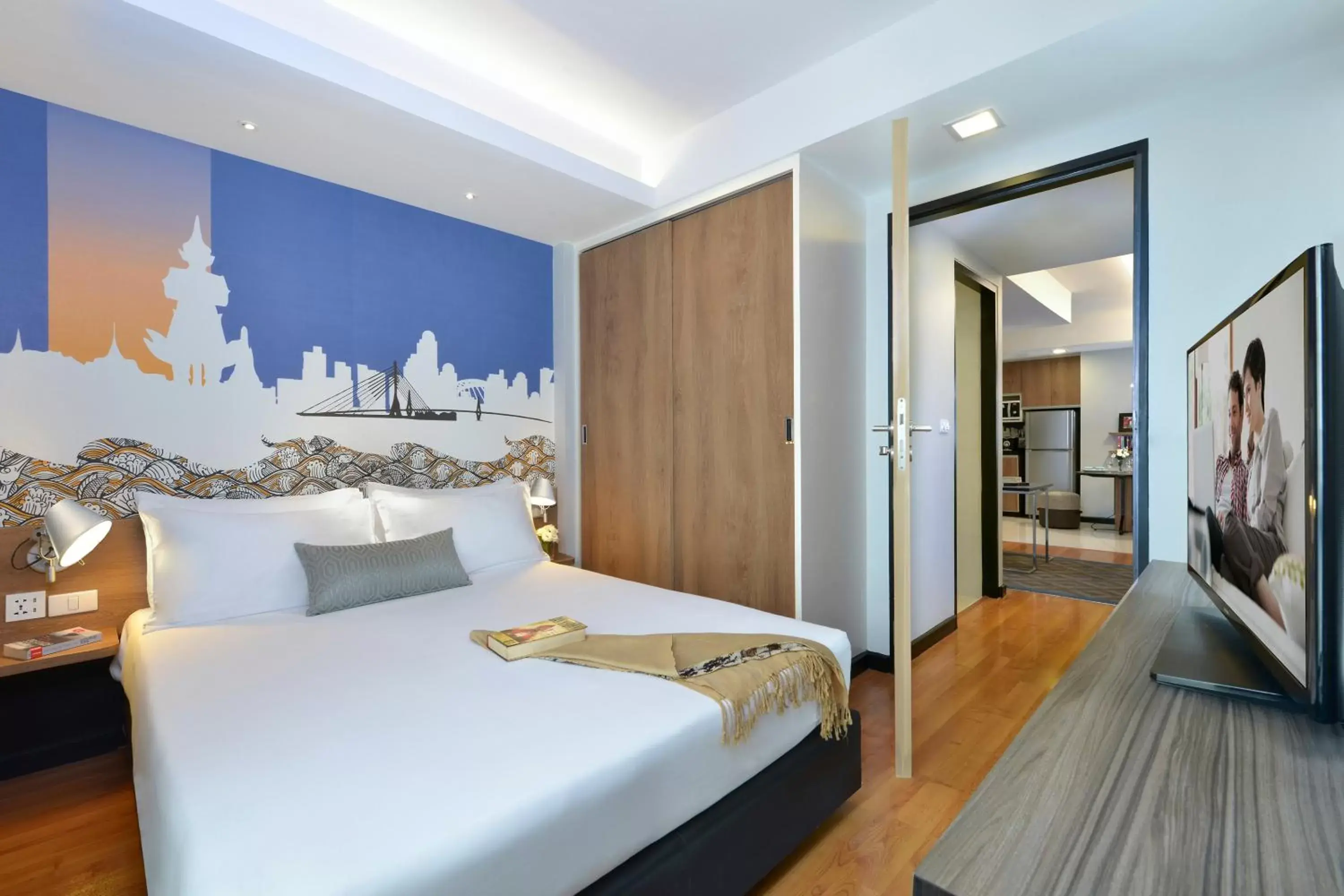 Bedroom, Bed in Citadines Sukhumvit 11 Bangkok Bedroom, Bed in Citadines Sukhumvit 11 Bangkok
