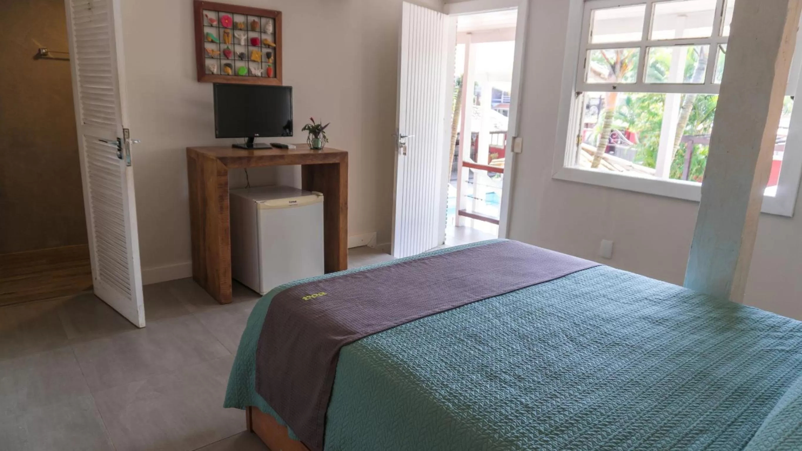 TV and multimedia, Bed in Pousada Tartaruga