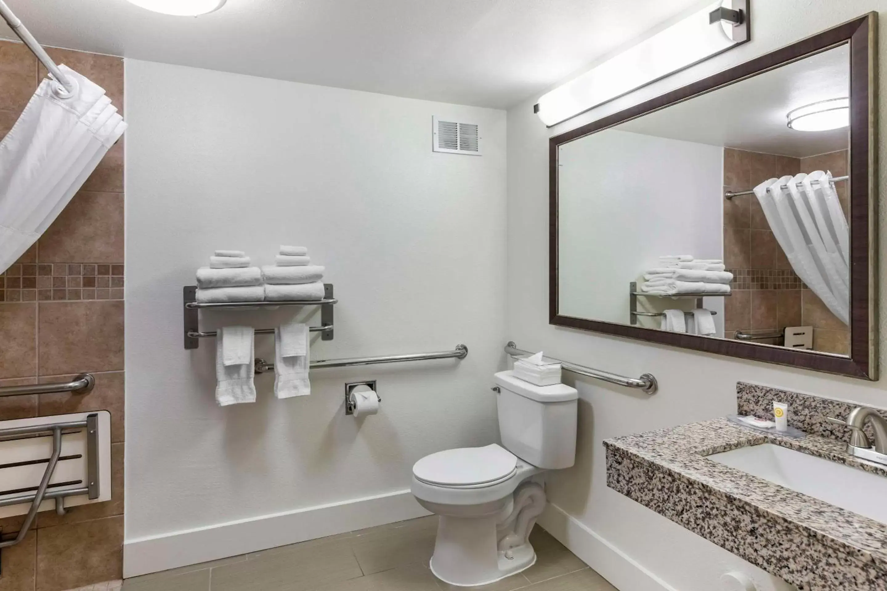 Bedroom, Bathroom in Comfort Suites Tulare