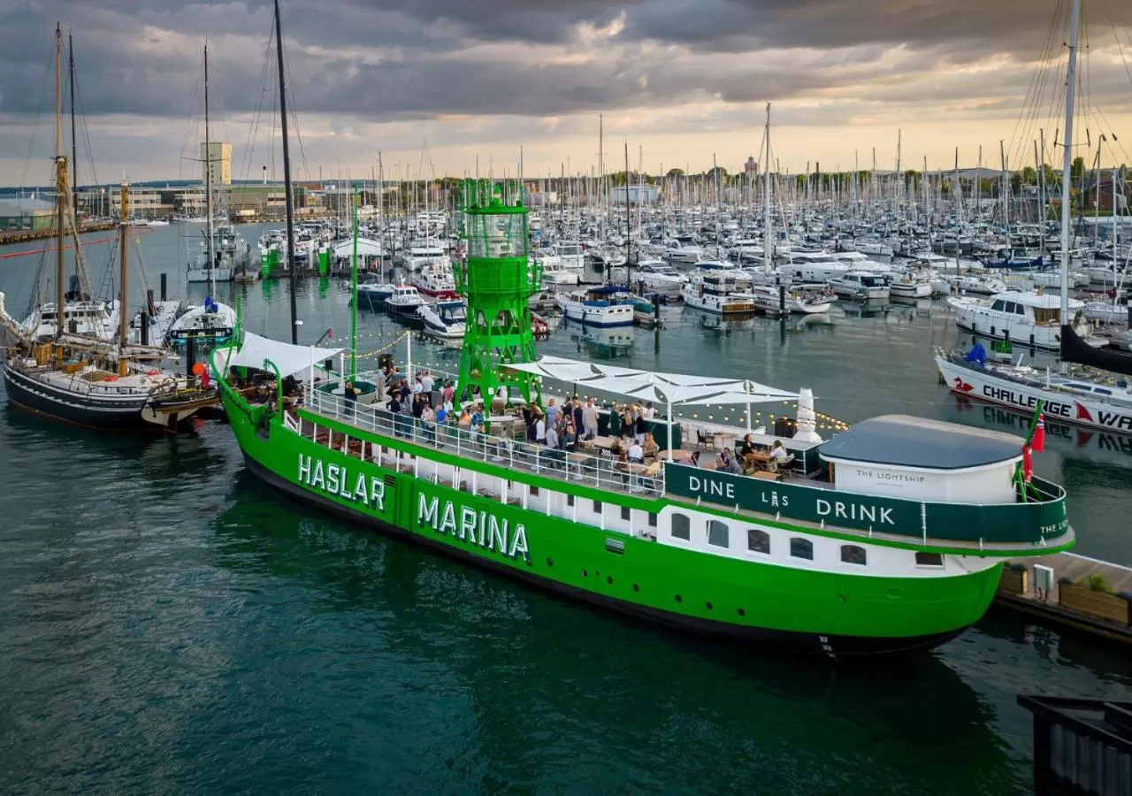 Property building in Rooms at Haslar Marina