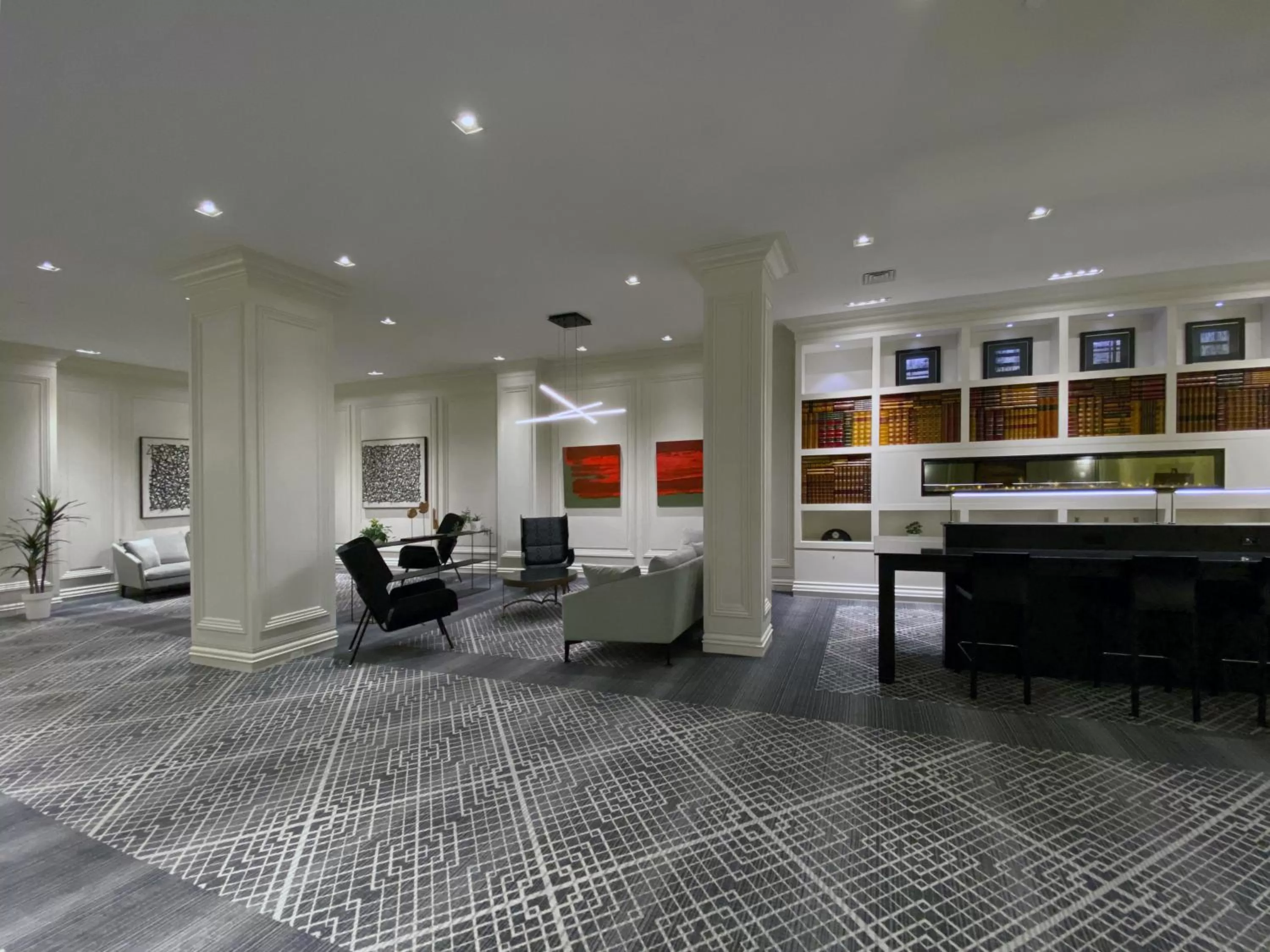 Lobby or reception in Hotel Manoir Victoria