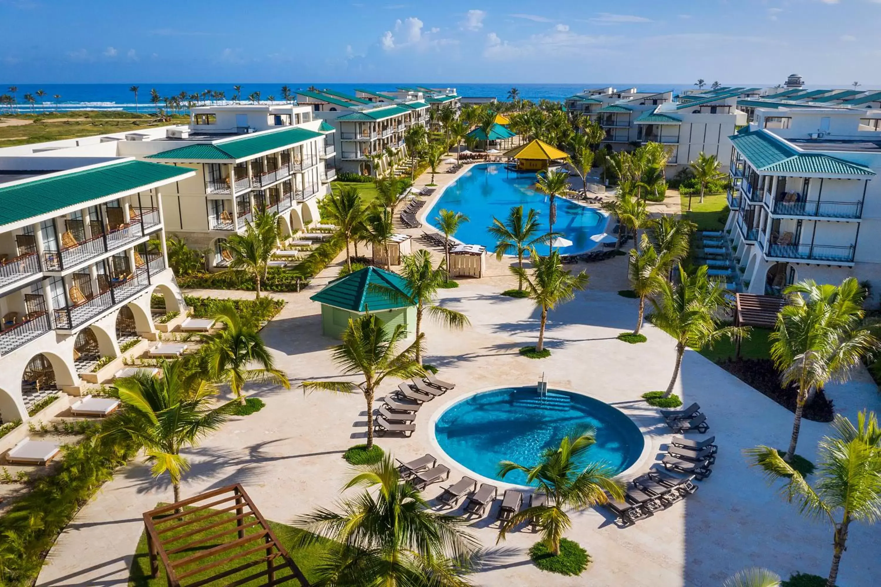 Bird's eye view, Pool View in El Beso Adults Only At Ocean El Faro - All Inclusive