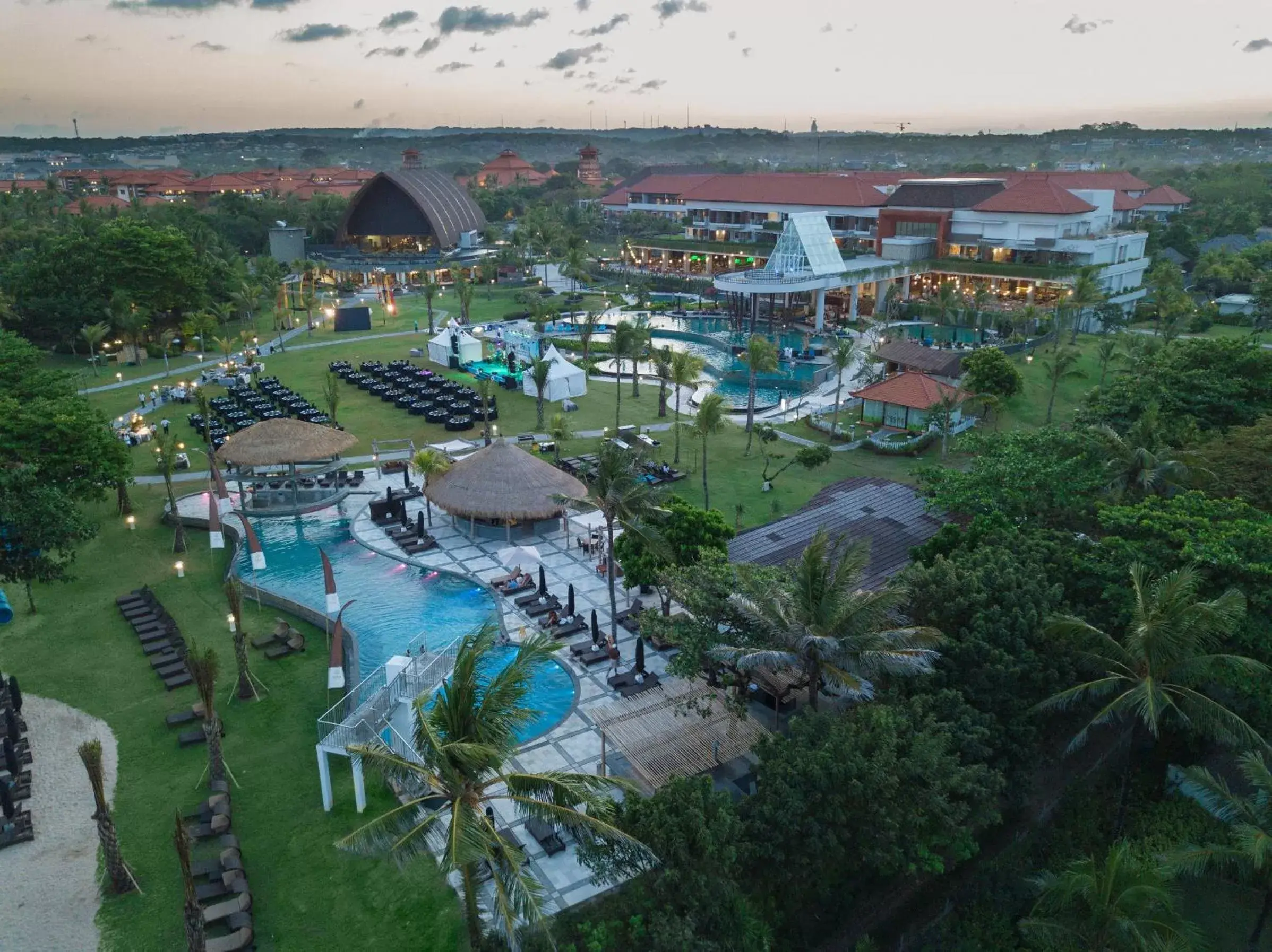 Pool view, Bird's-eye View in MERUSAKA Nusa Dua