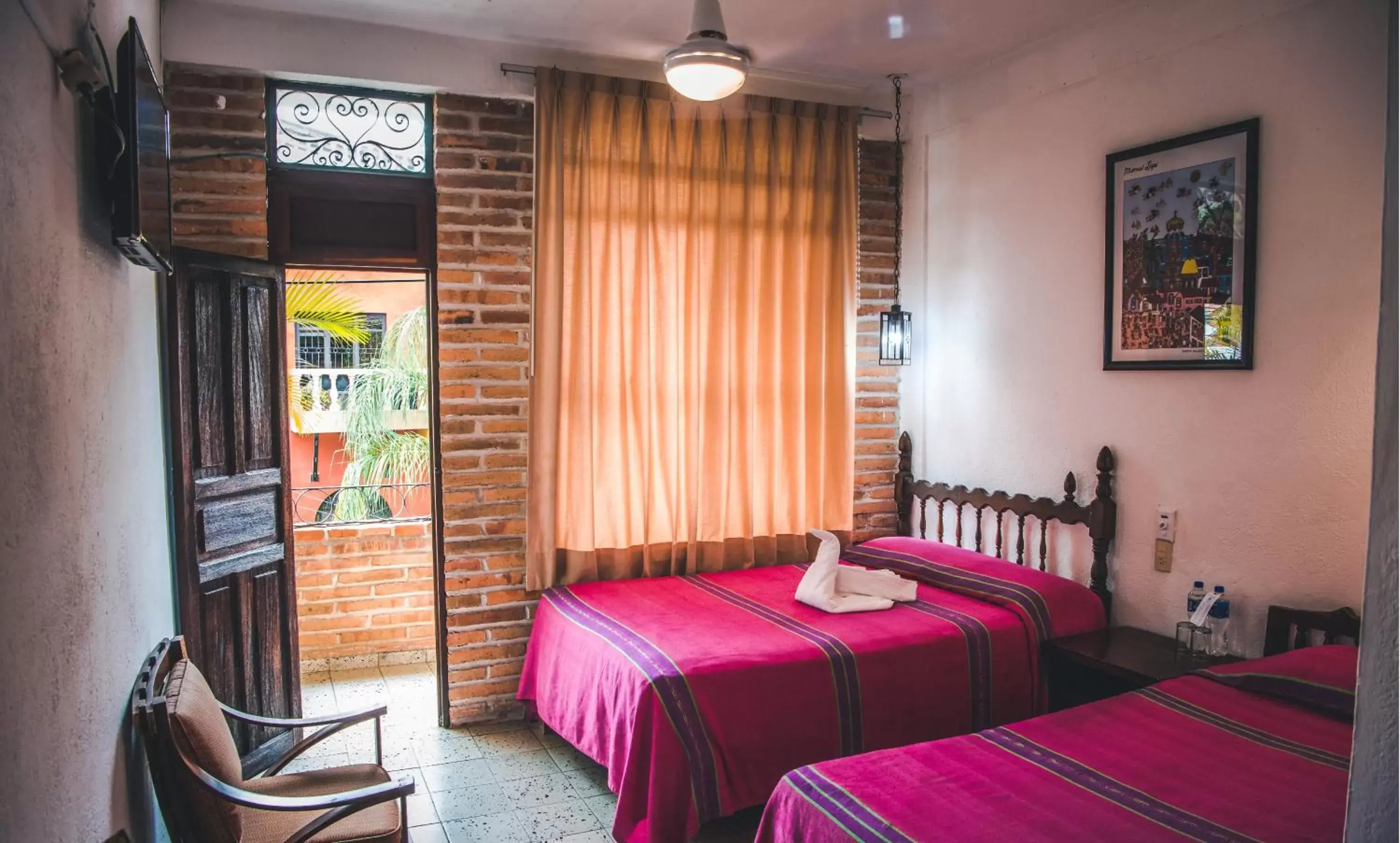 Decorative detail, Bed in Hotel Villa del Mar Tradicional