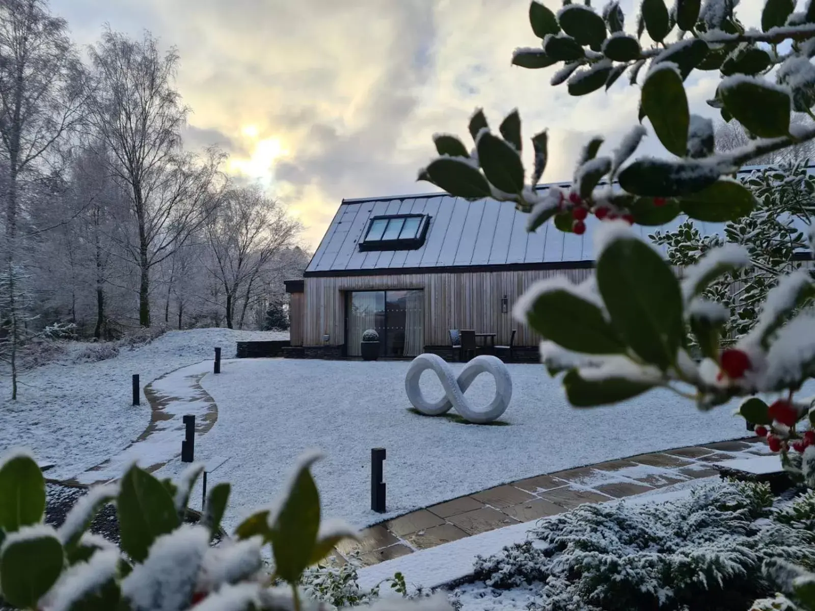 Winter in Linthwaite House Hotel