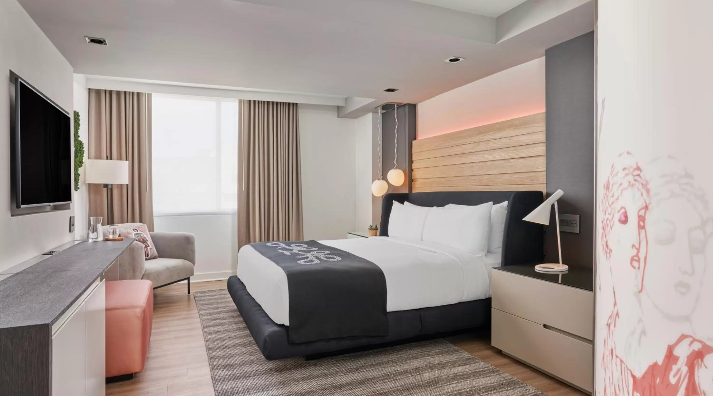 Bedroom, Bed in Hotel Zena Washington DC