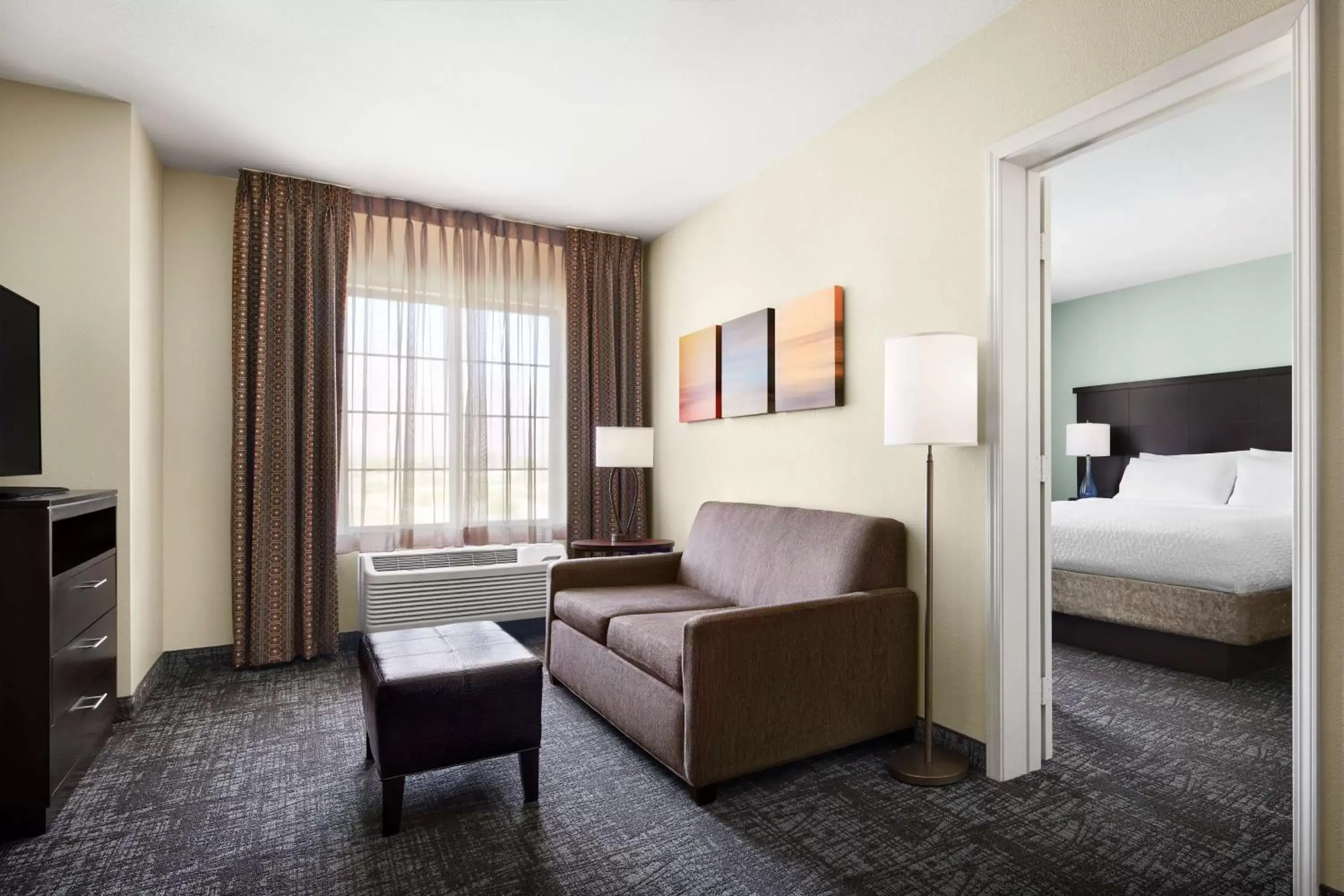 Living room, Seating Area in Homewood Suites by Hilton Cathedral City Palm Springs