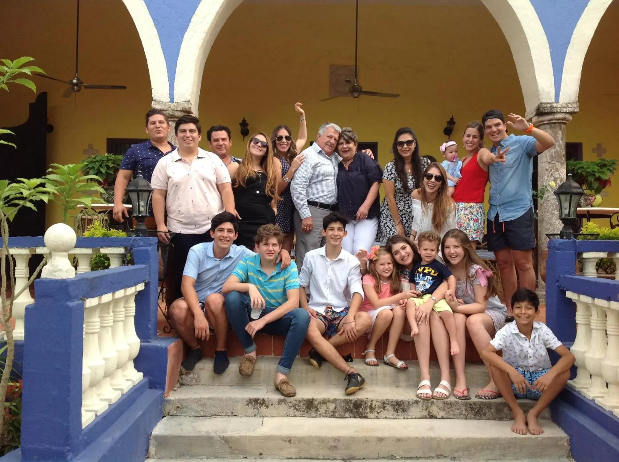 group of guests in Hacienda San Pedro Nohpat