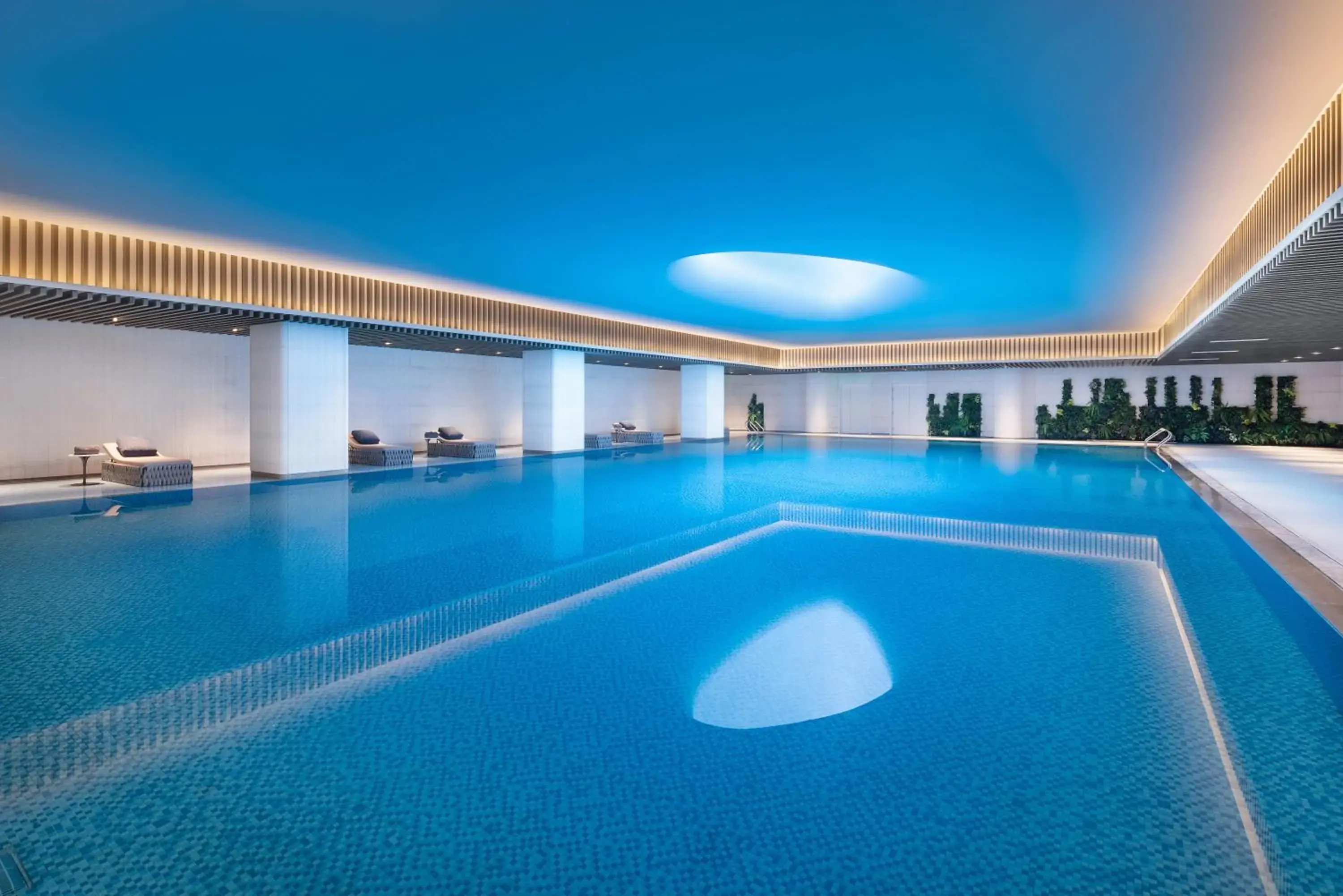 Swimming Pool in Crowne Plaza Qingdao Jinshui, an IHG Hotel