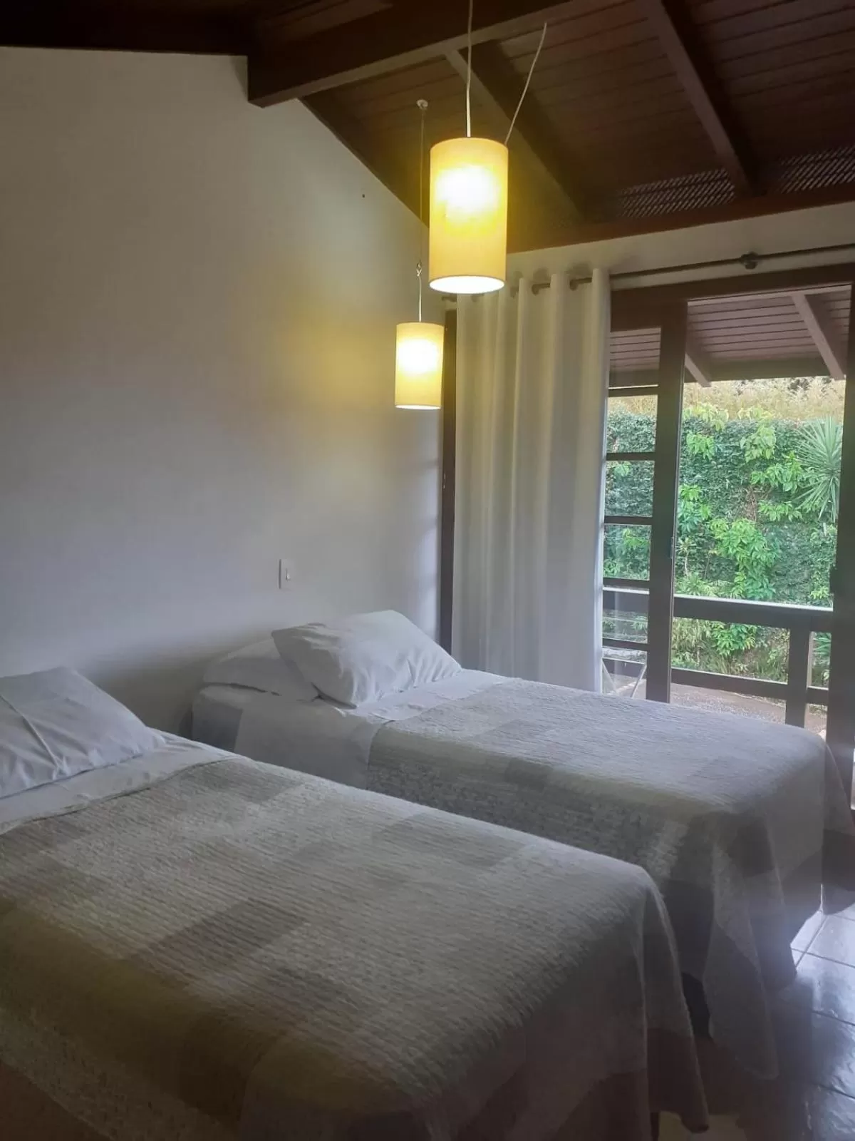 Bed in Pousada Bangalôs Da Mole - Florianópolis