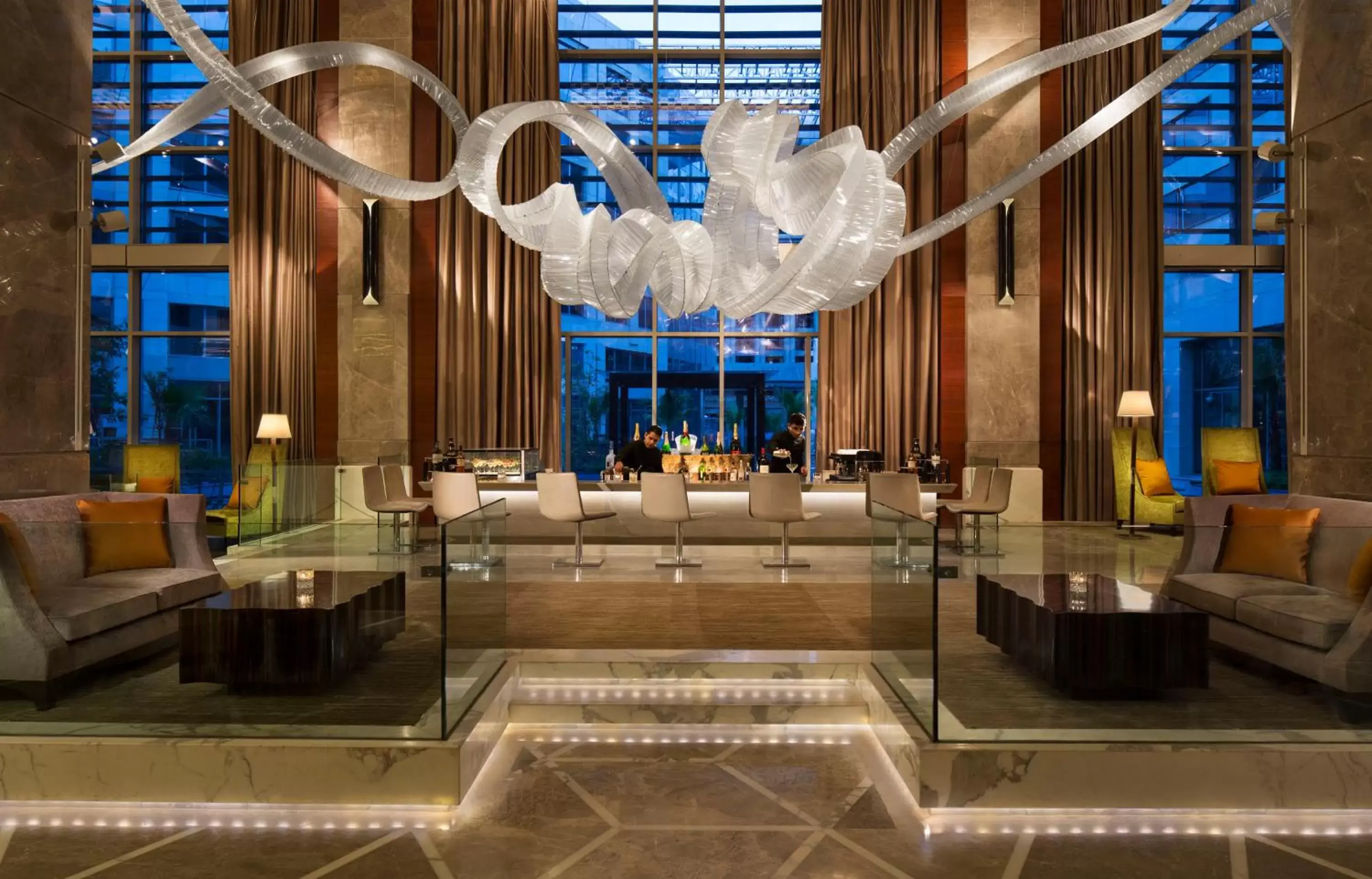 Restaurant/places to eat, Lobby/Reception in JW Marriott Hotel New Delhi Aerocity