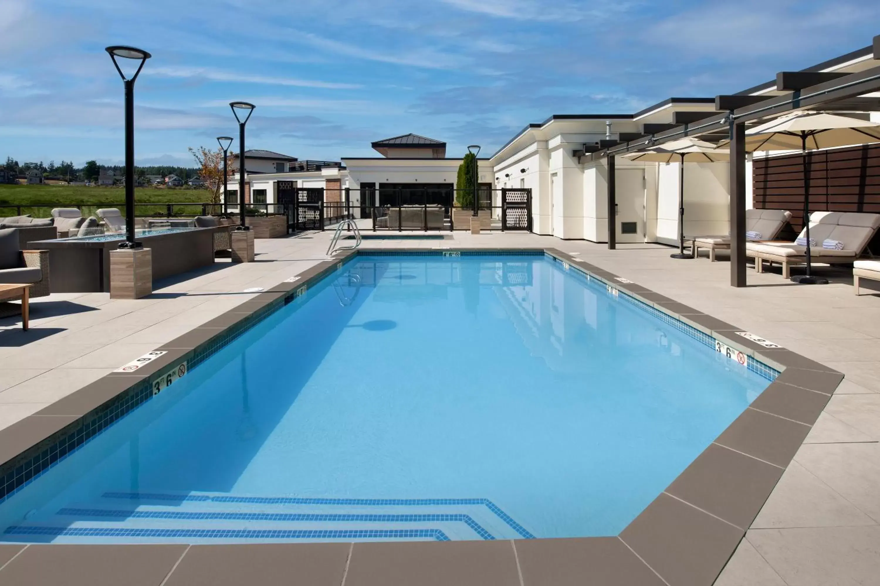 Swimming Pool in Silver Cloud Hotel Tacoma at Point Ruston Waterfront