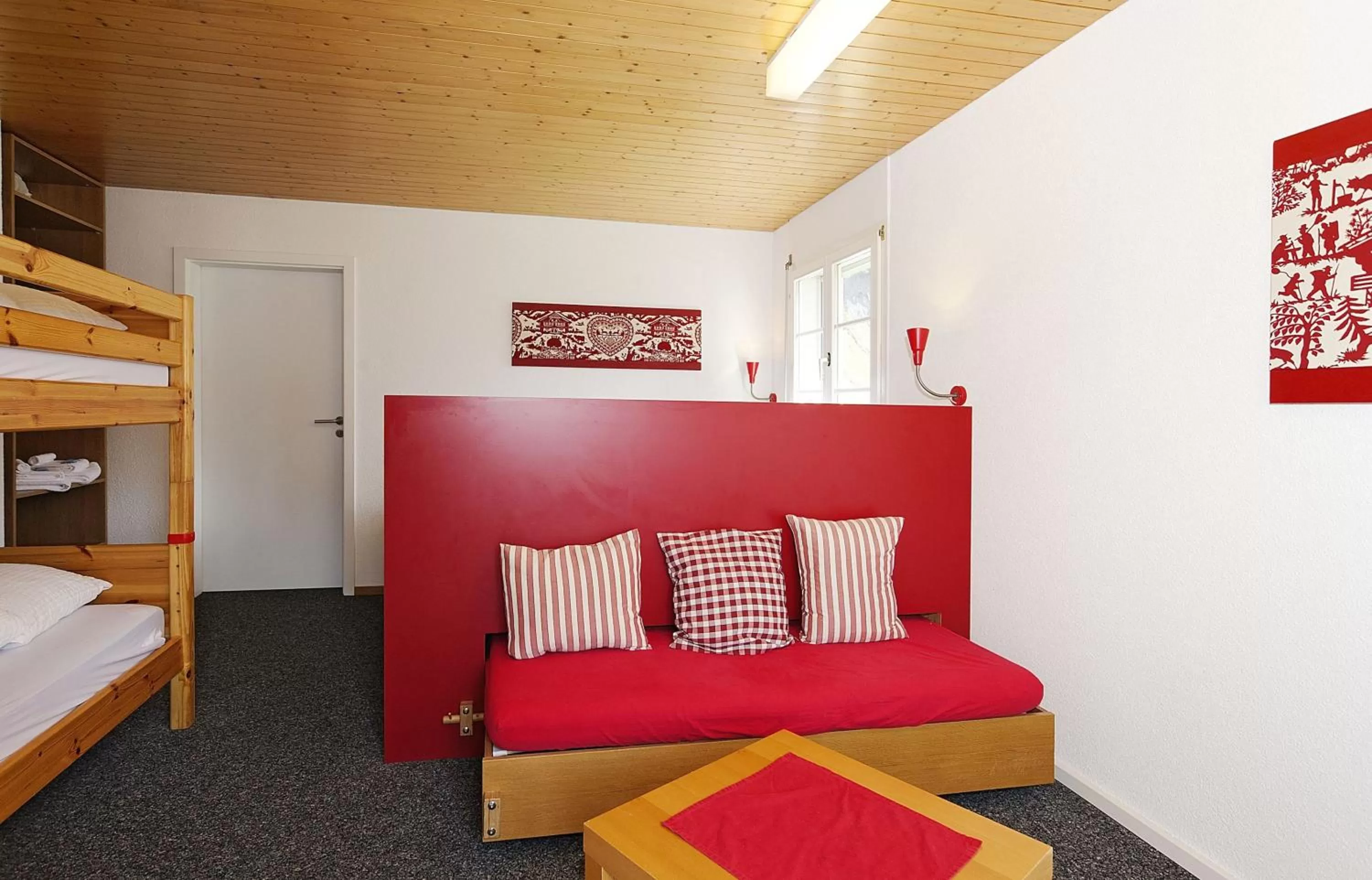 Bed in Alpinhotel Bort