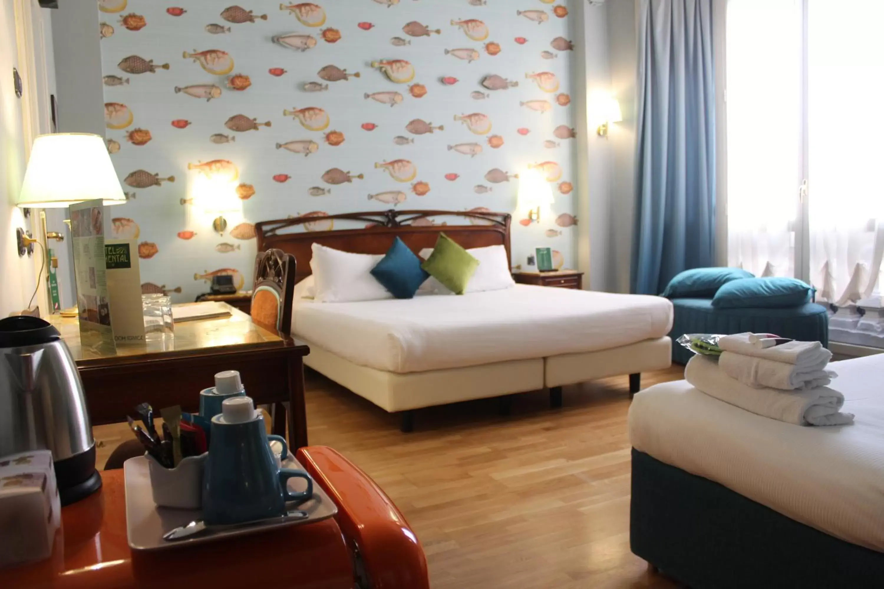 Bedroom, Bed in Hotel Continental Genova