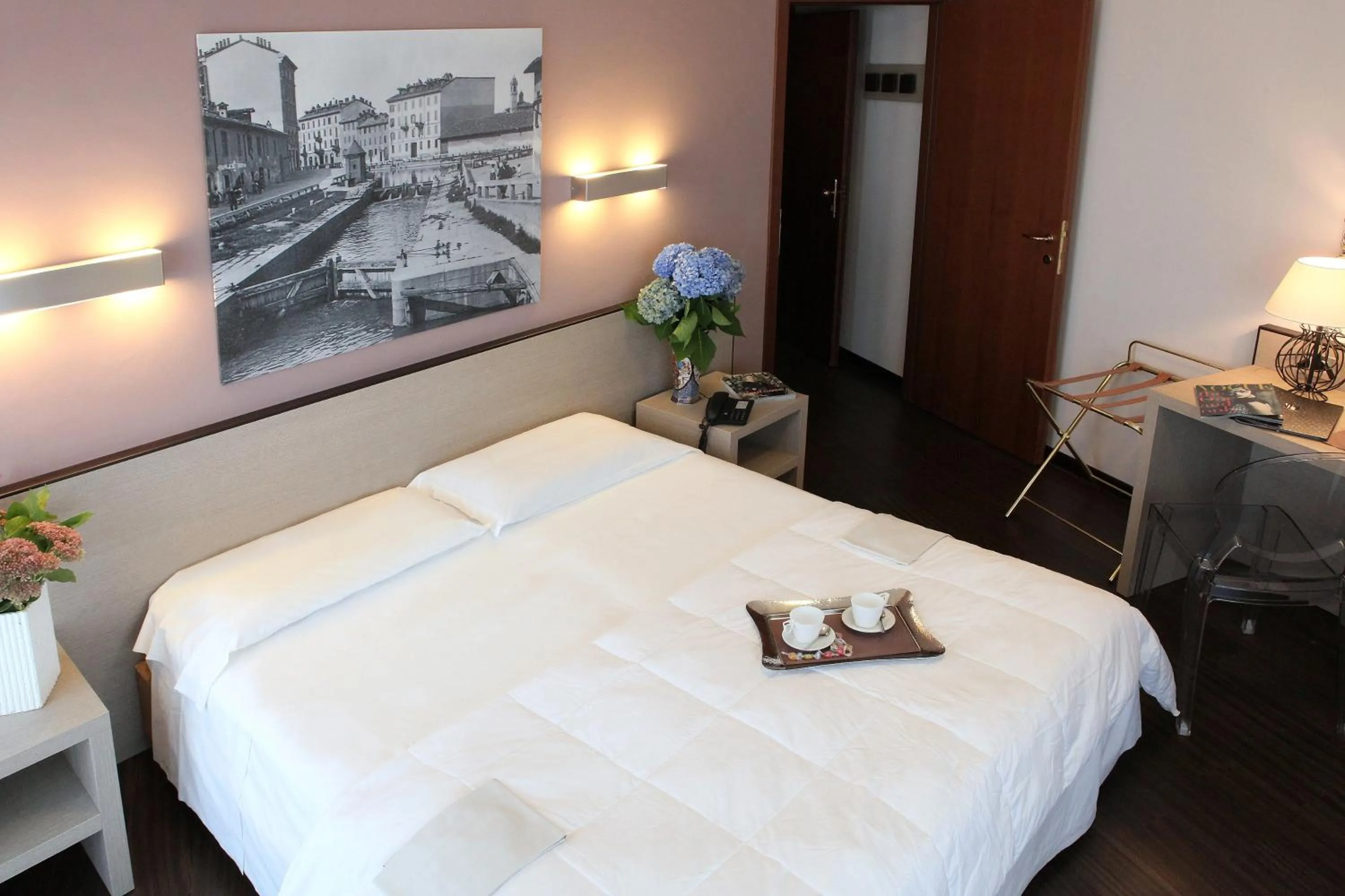 Bed in Hotel Mennini