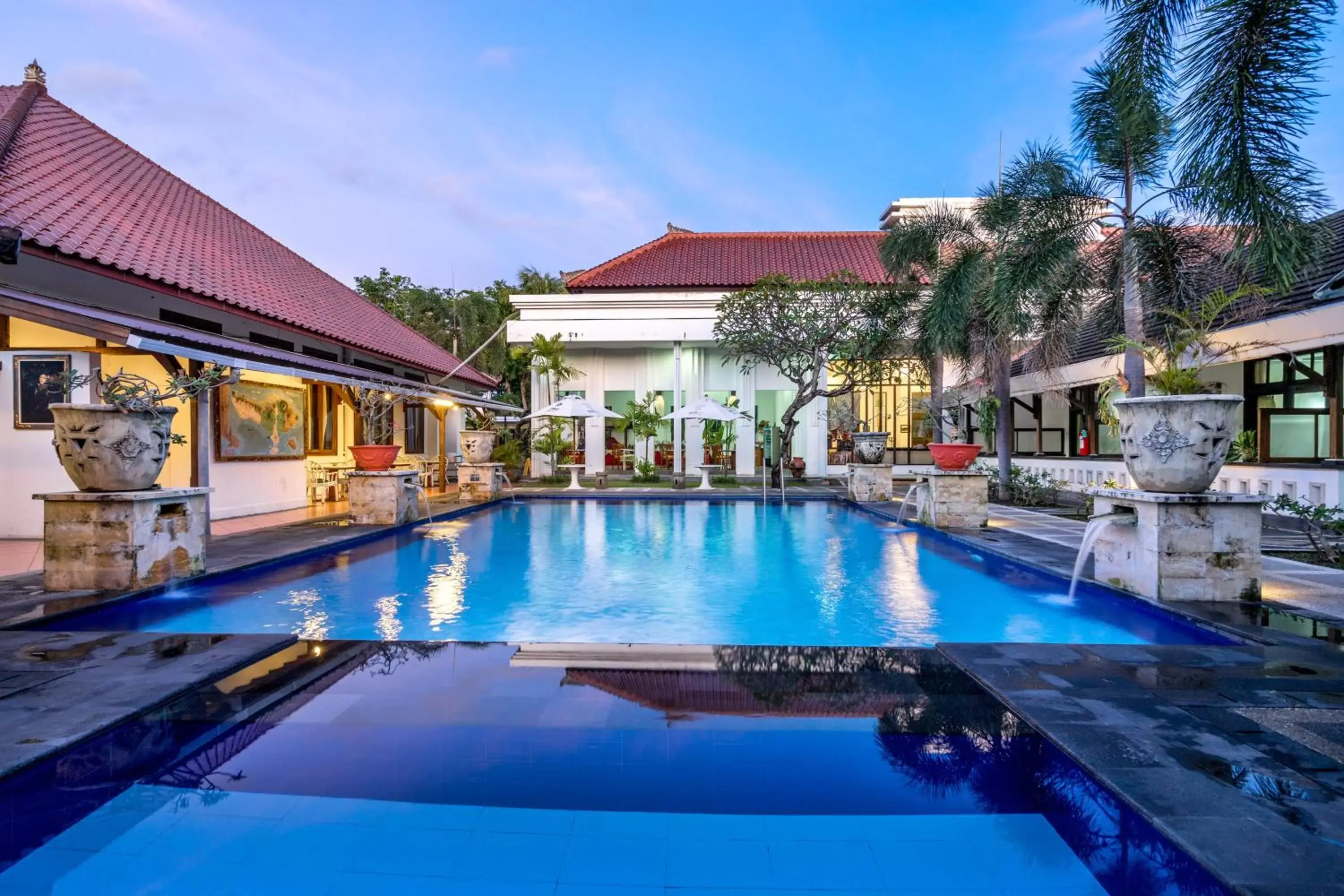 Pool view in Inna Bali Heritage Hotel